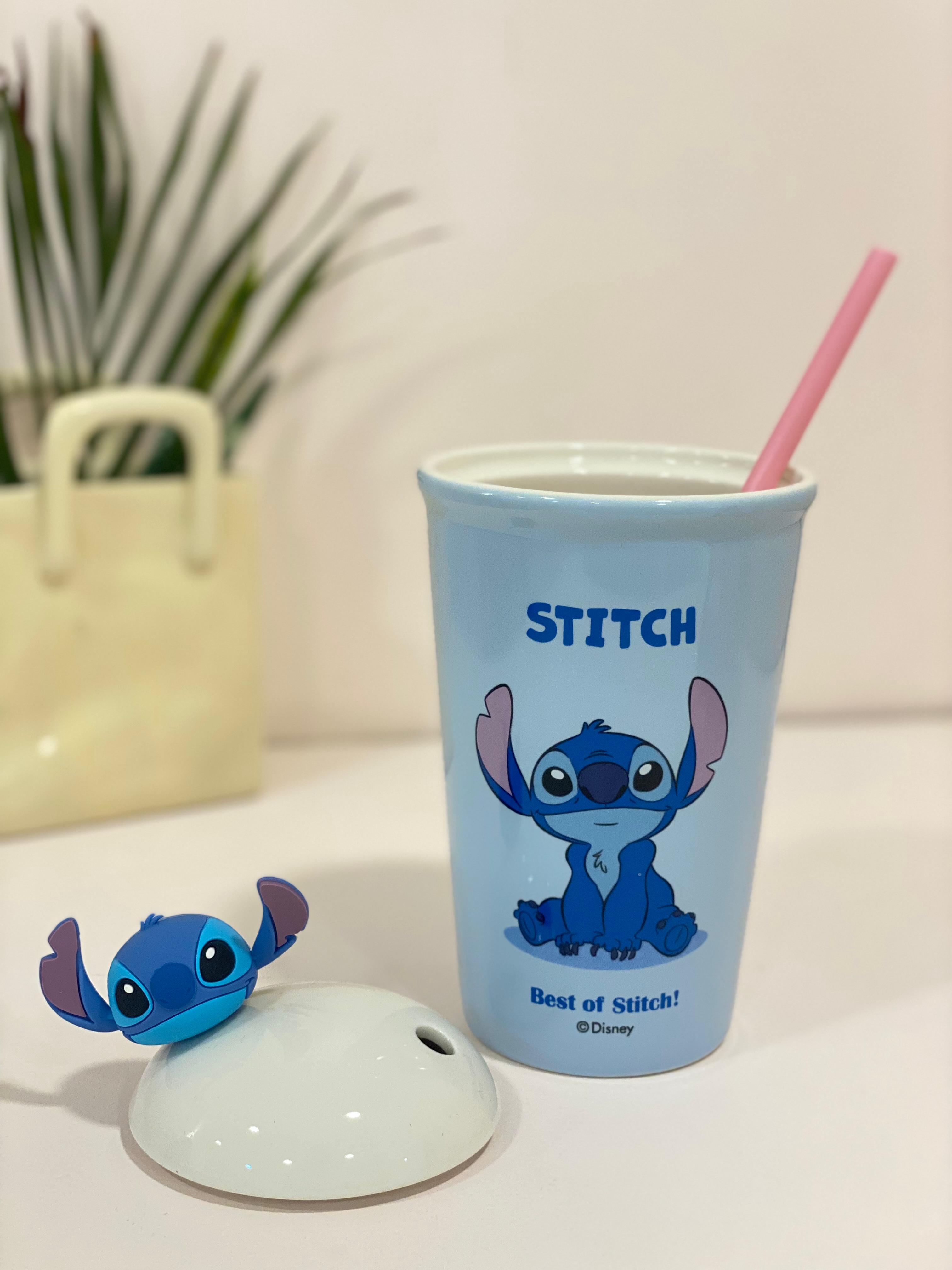 Disney Lilo & Stitch Ceramic Tumbler with 3D Character Lid