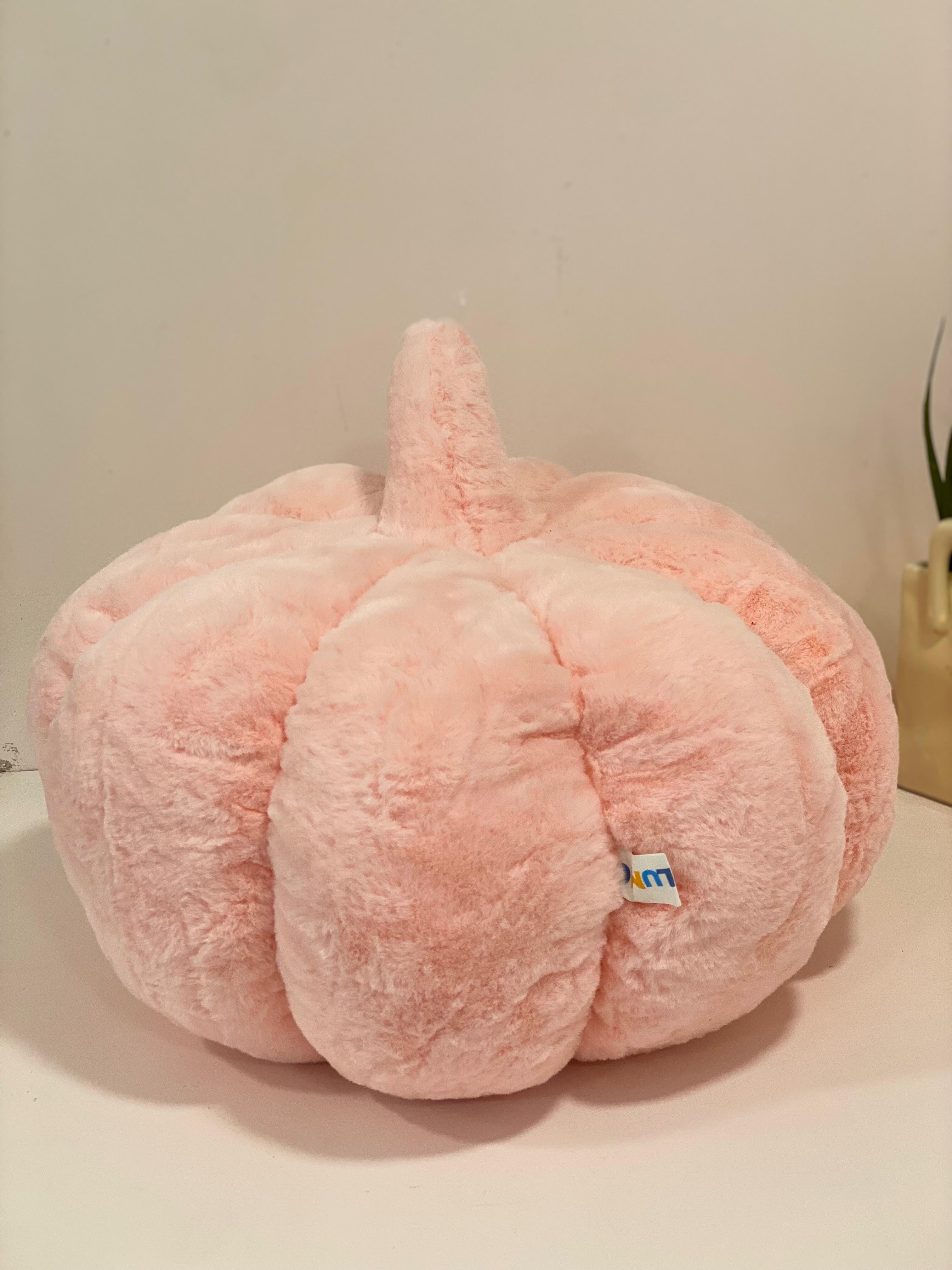 Plush Velvet Pumpkin Accent Pillow