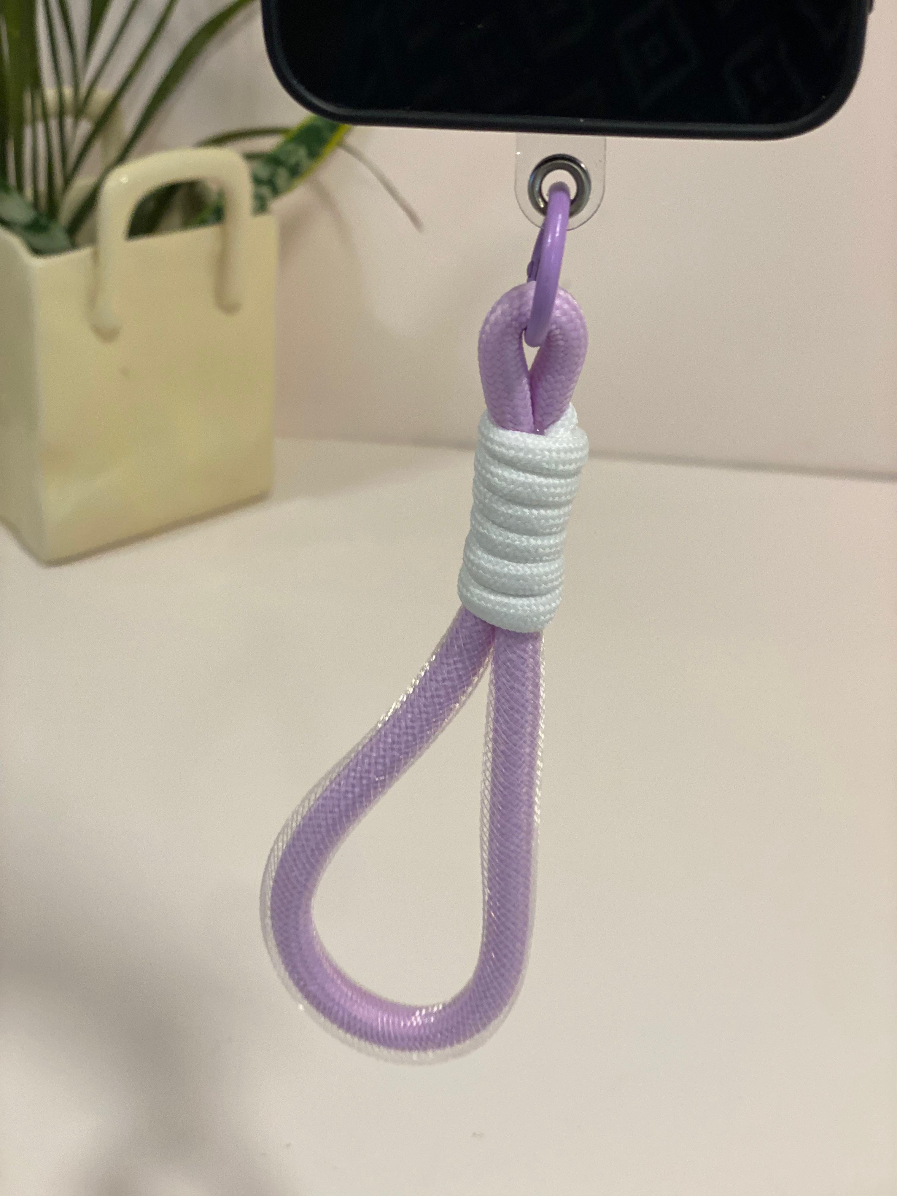 Minimalist Knotted Rope Phone Wristlet Strap
