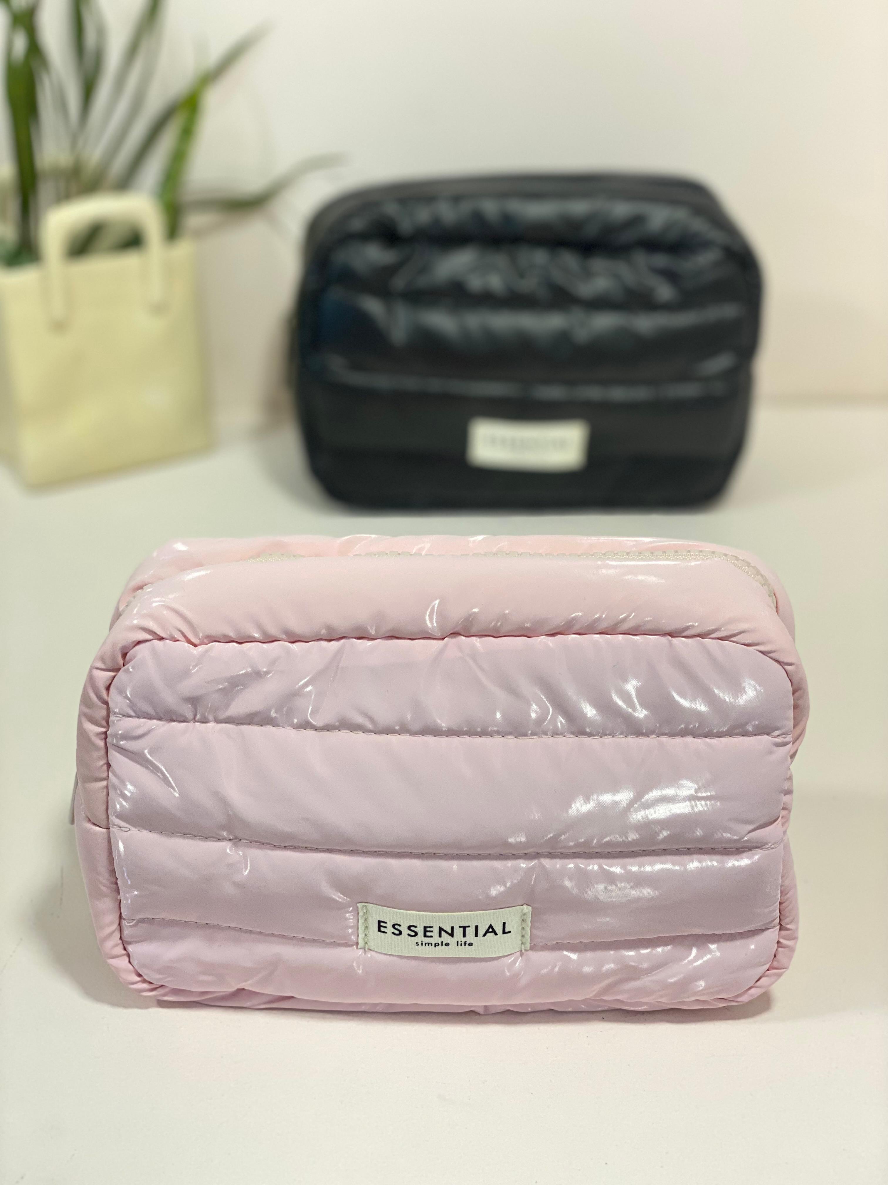 Puffer Quilted Makeup & Toiletry Pouch