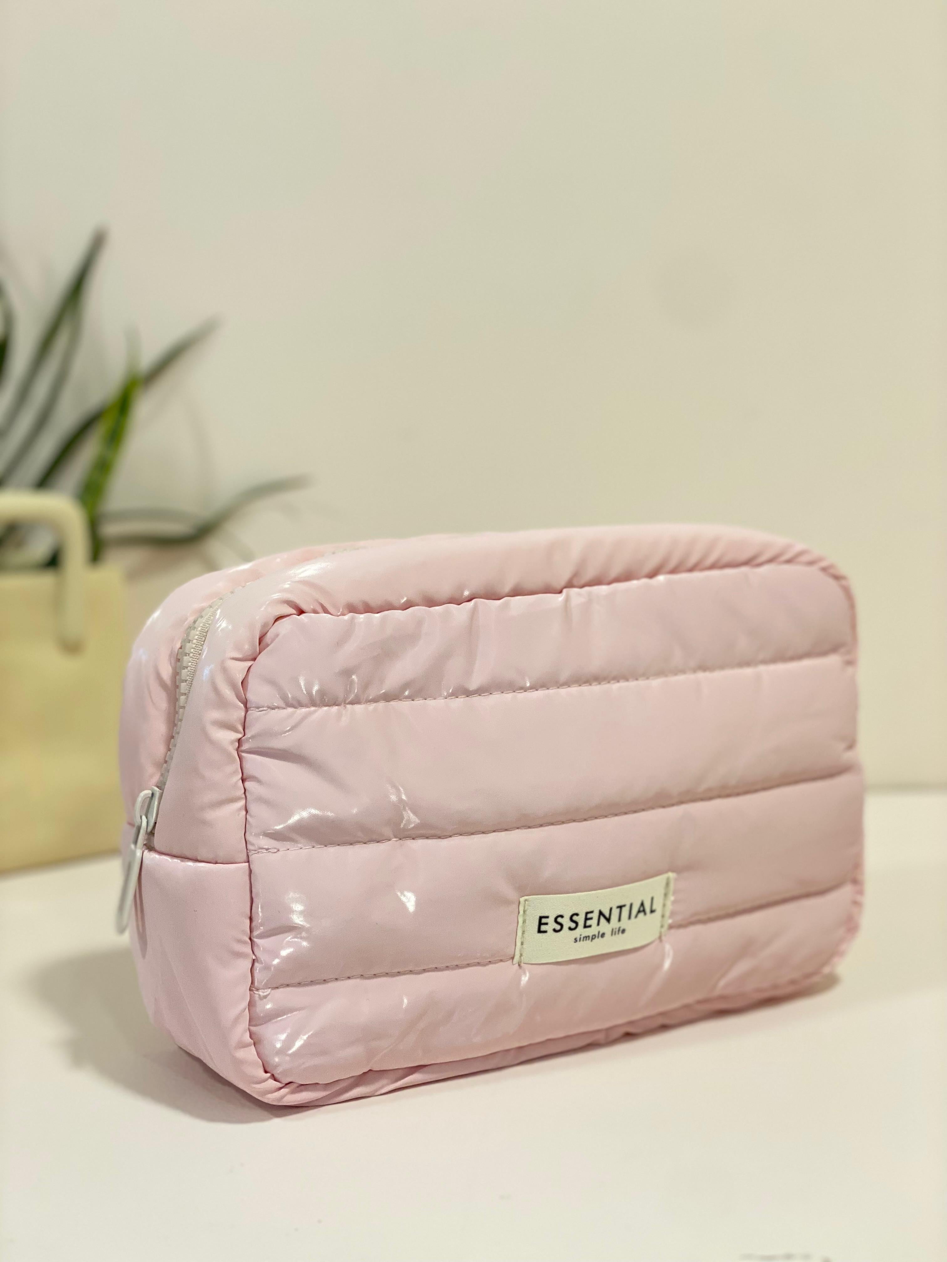 Puffer Quilted Makeup & Toiletry Pouch