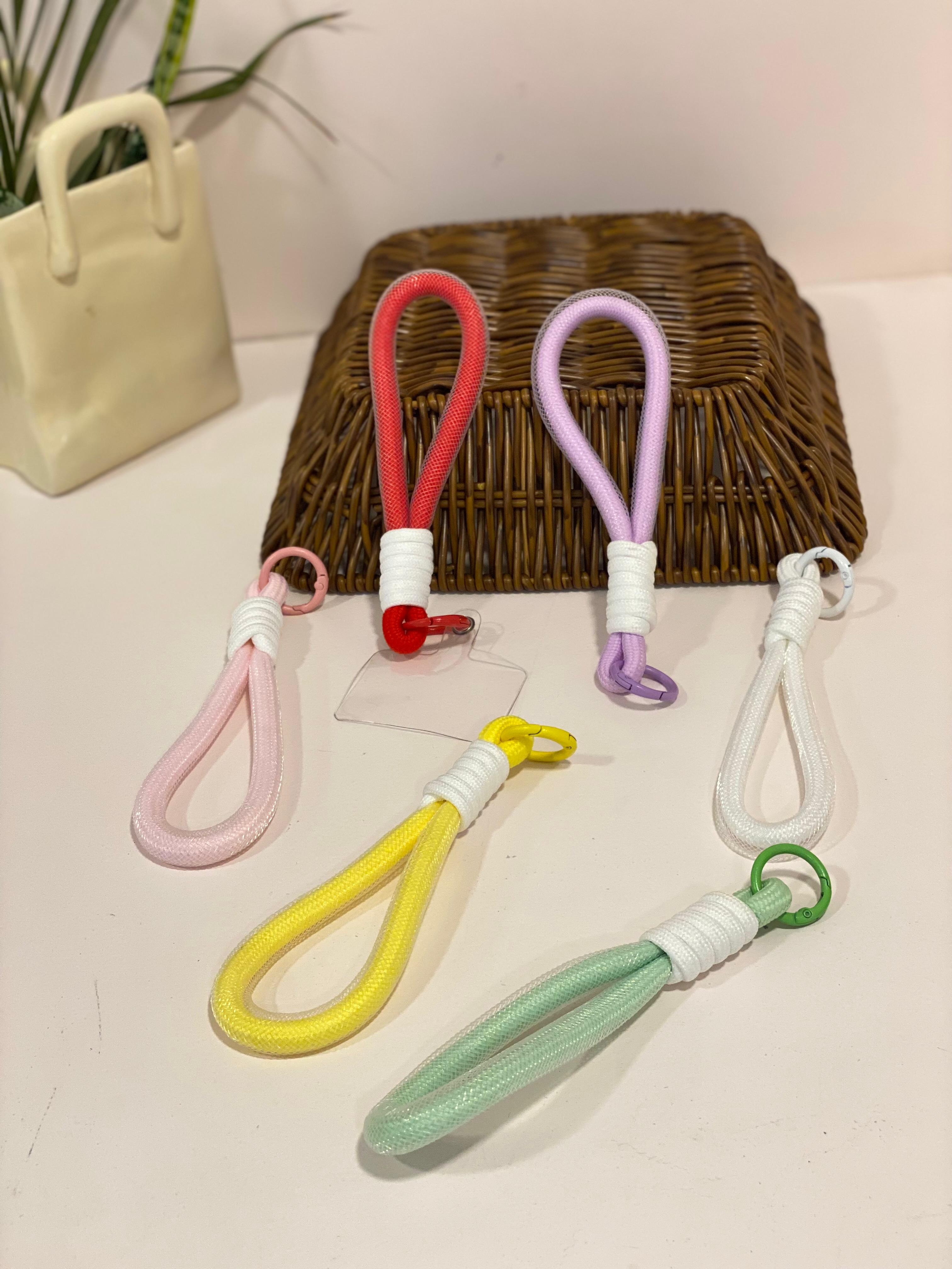 Minimalist Knotted Rope Phone Wristlet Strap