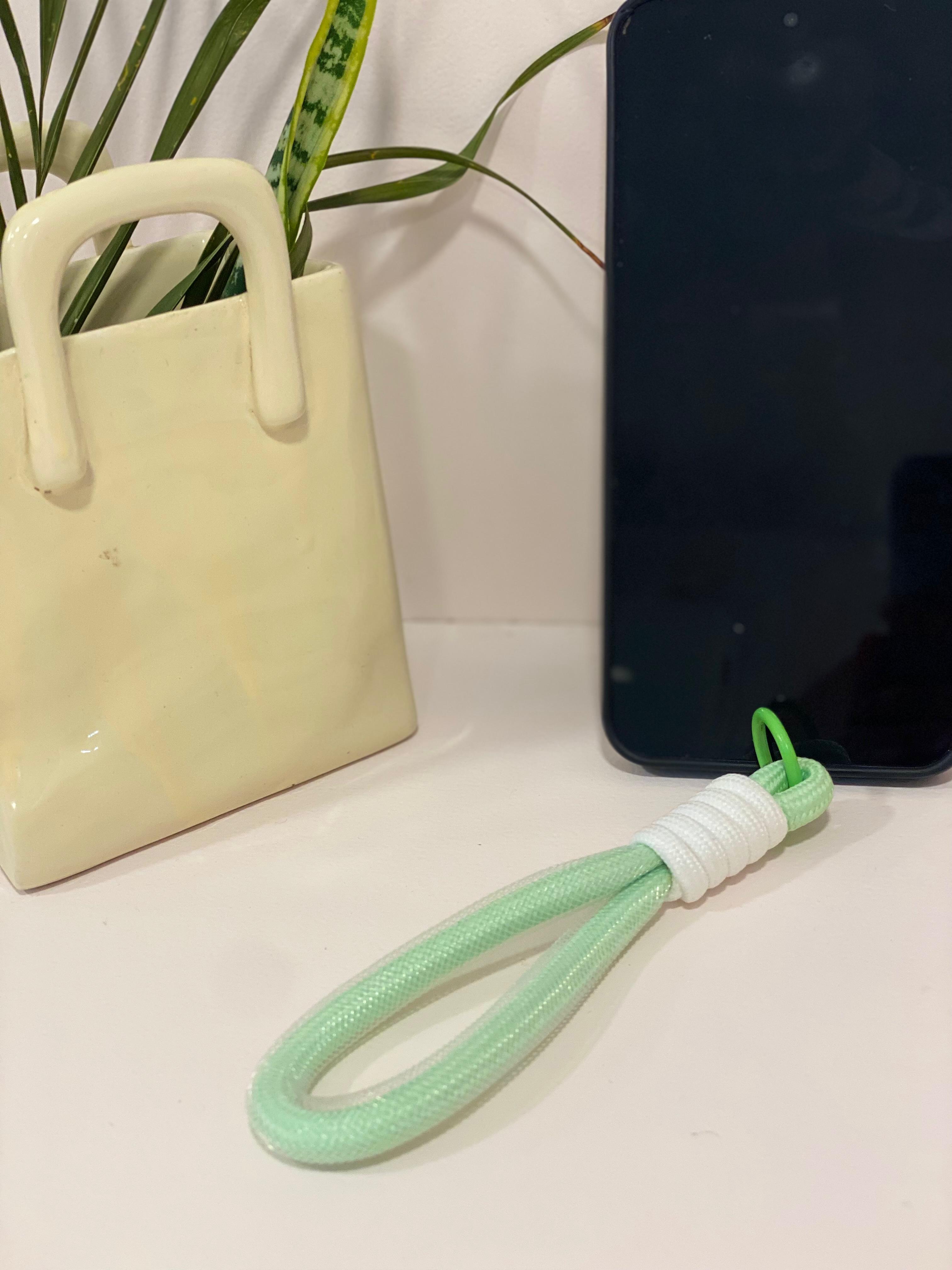 Minimalist Knotted Rope Phone Wristlet Strap