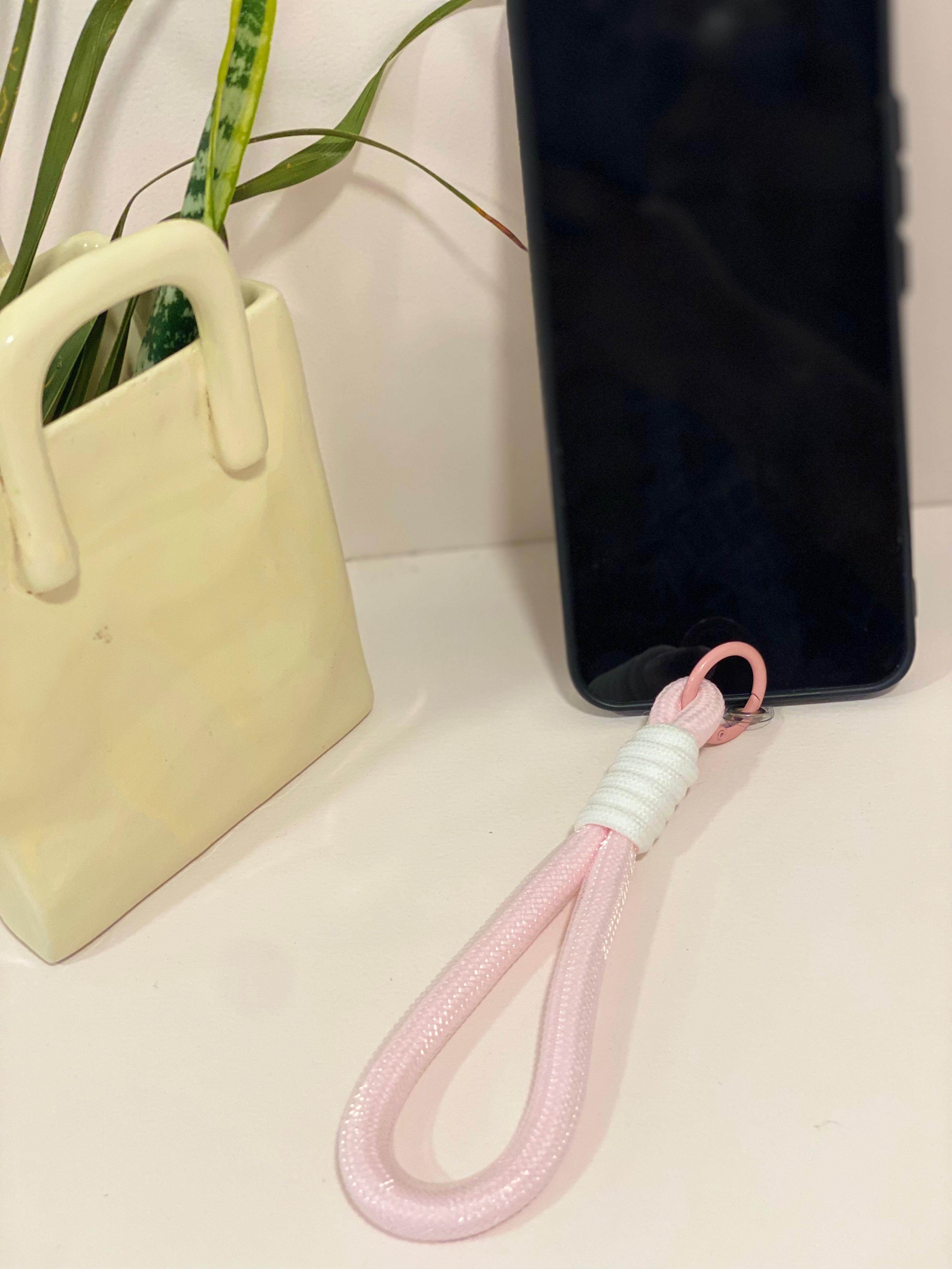 Minimalist Knotted Rope Phone Wristlet Strap