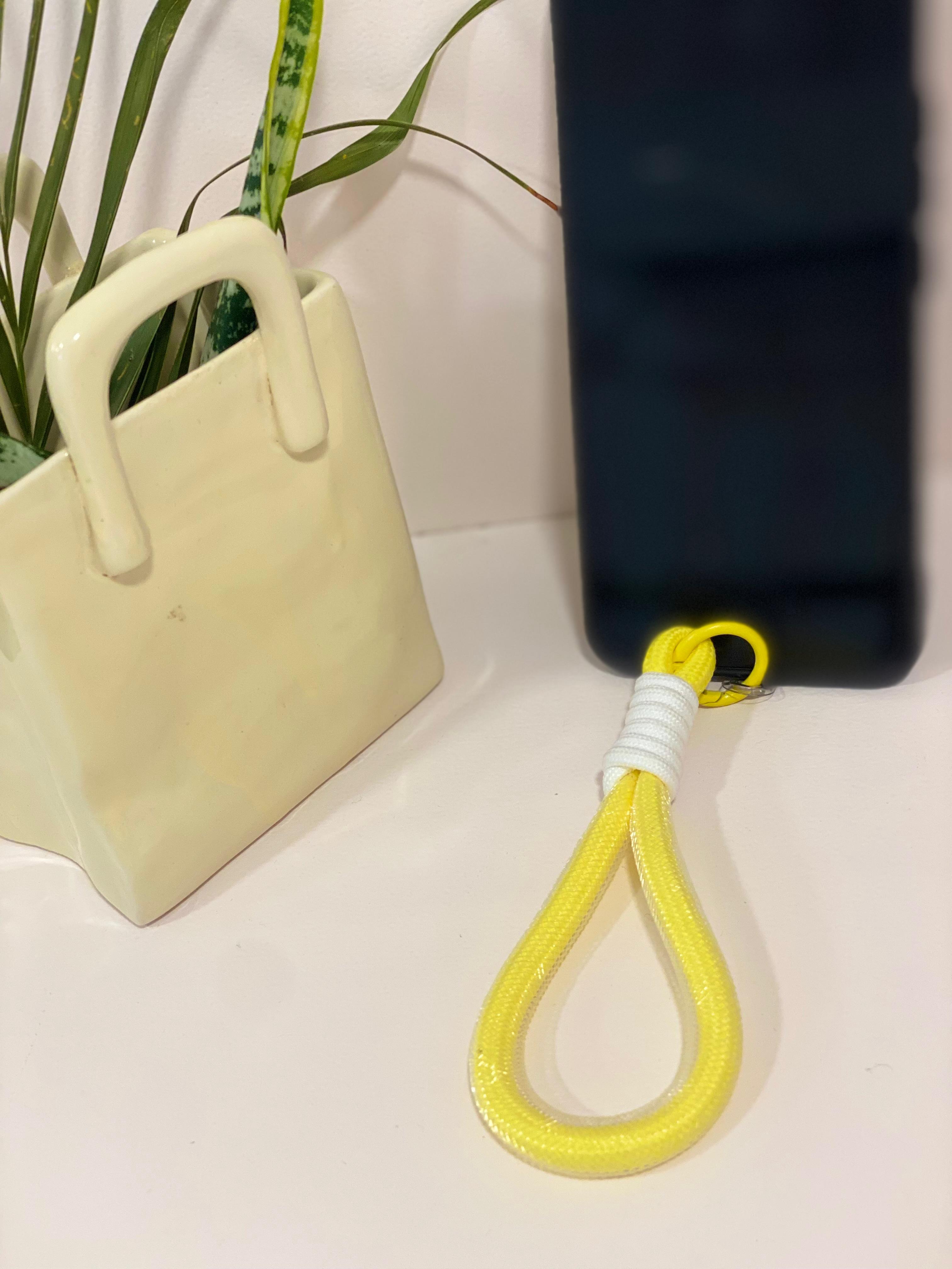 Minimalist Knotted Rope Phone Wristlet Strap