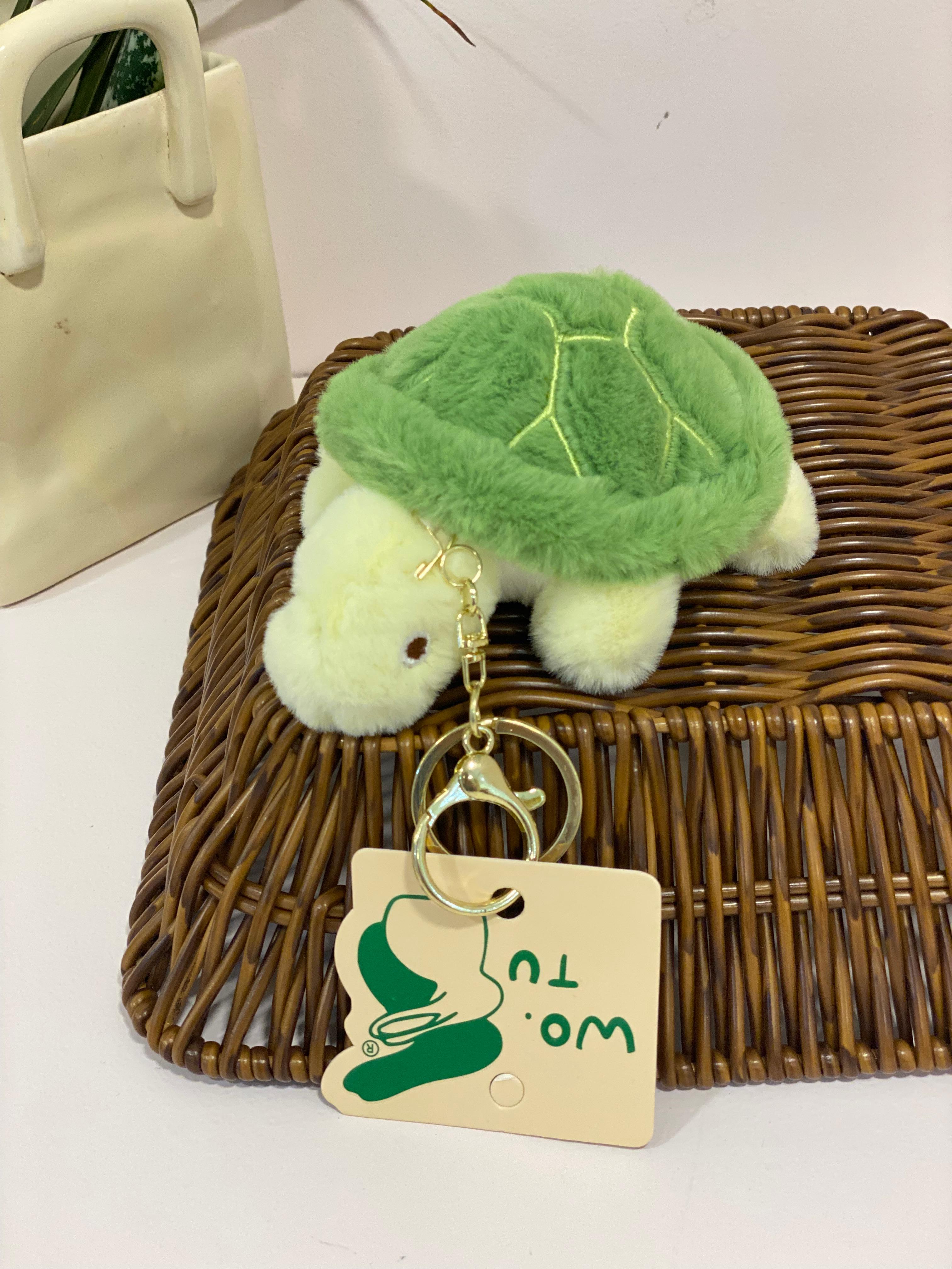 Plush Sea Turtle Keychain Charm