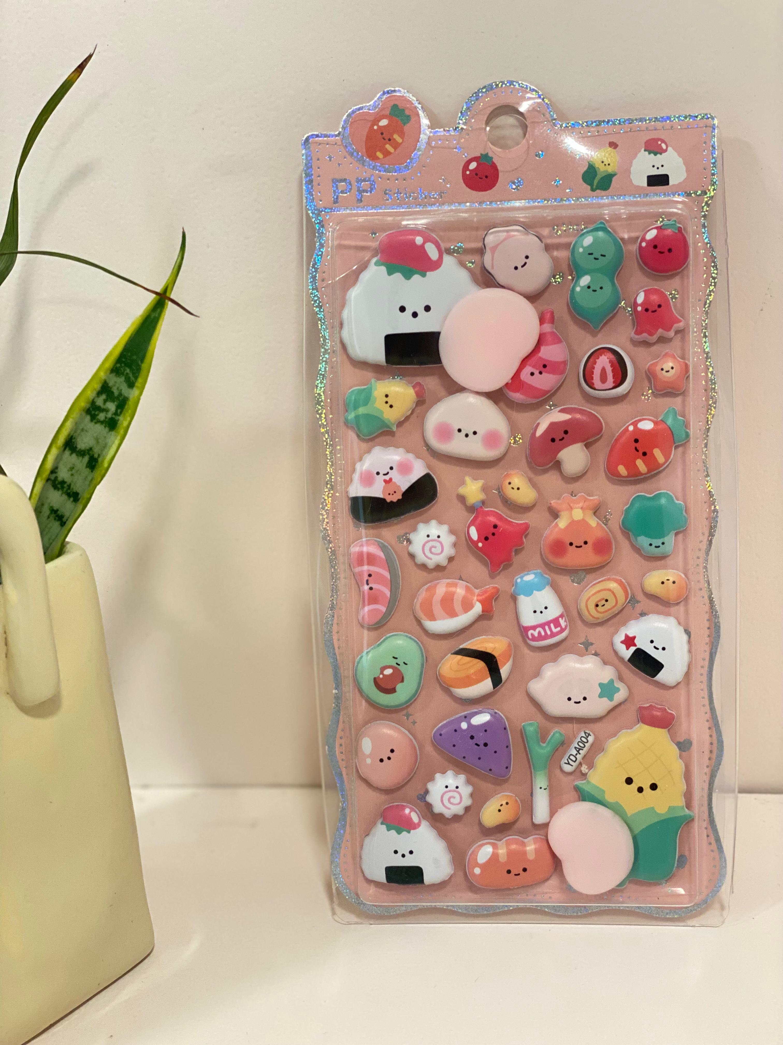 Kawaii 3D Puffy Foam Sticker Sheets