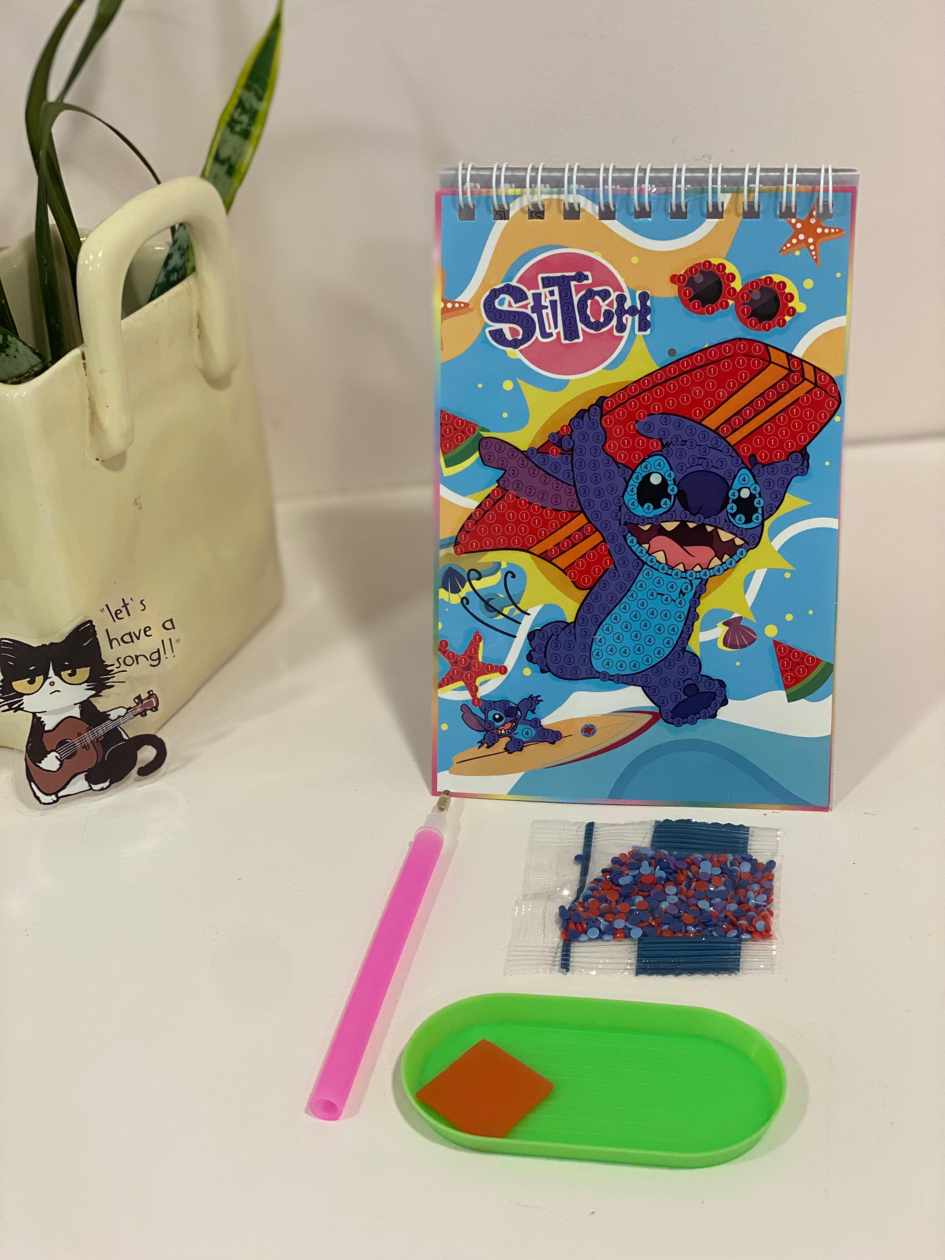 Stitch Diamond Painting Spiral Notebook Kit