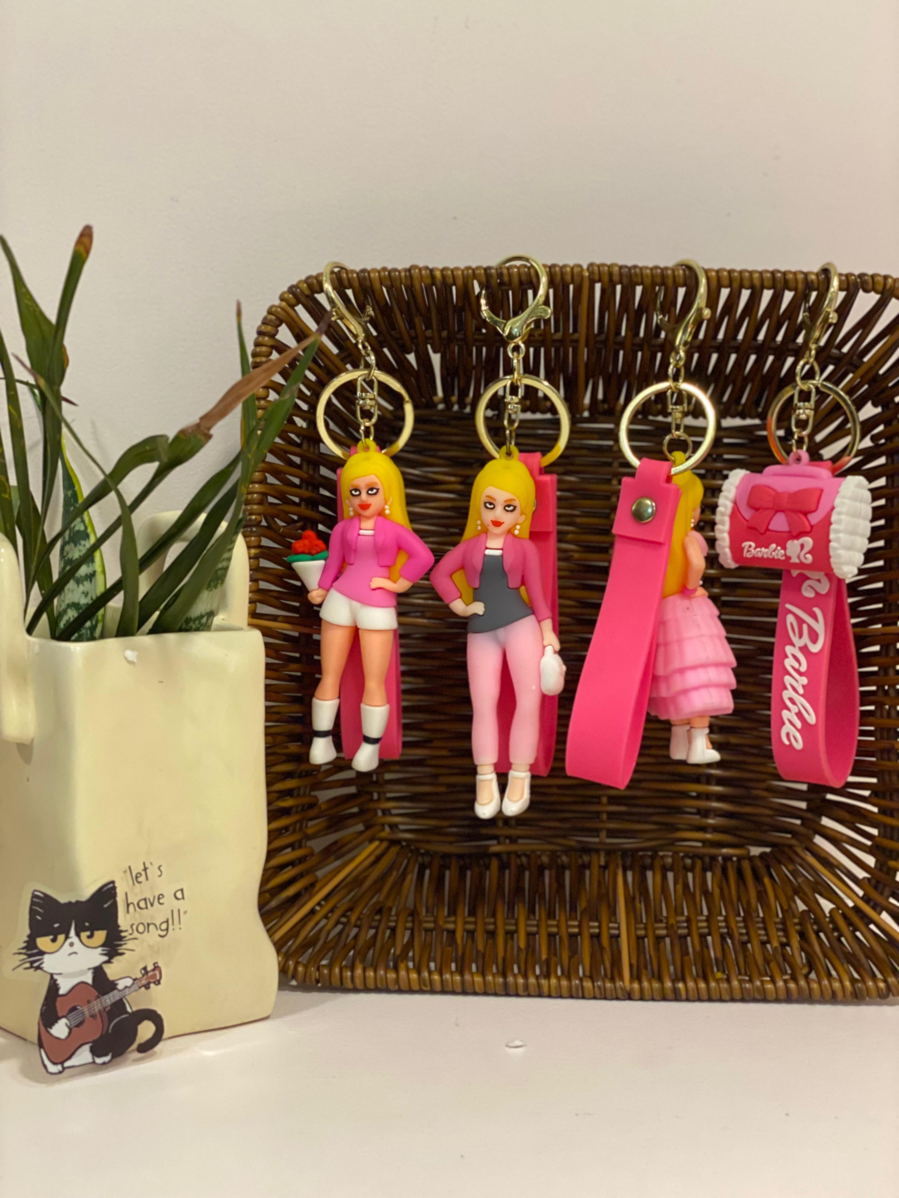 Barbie Doll 3D Silicone Keychain Charm