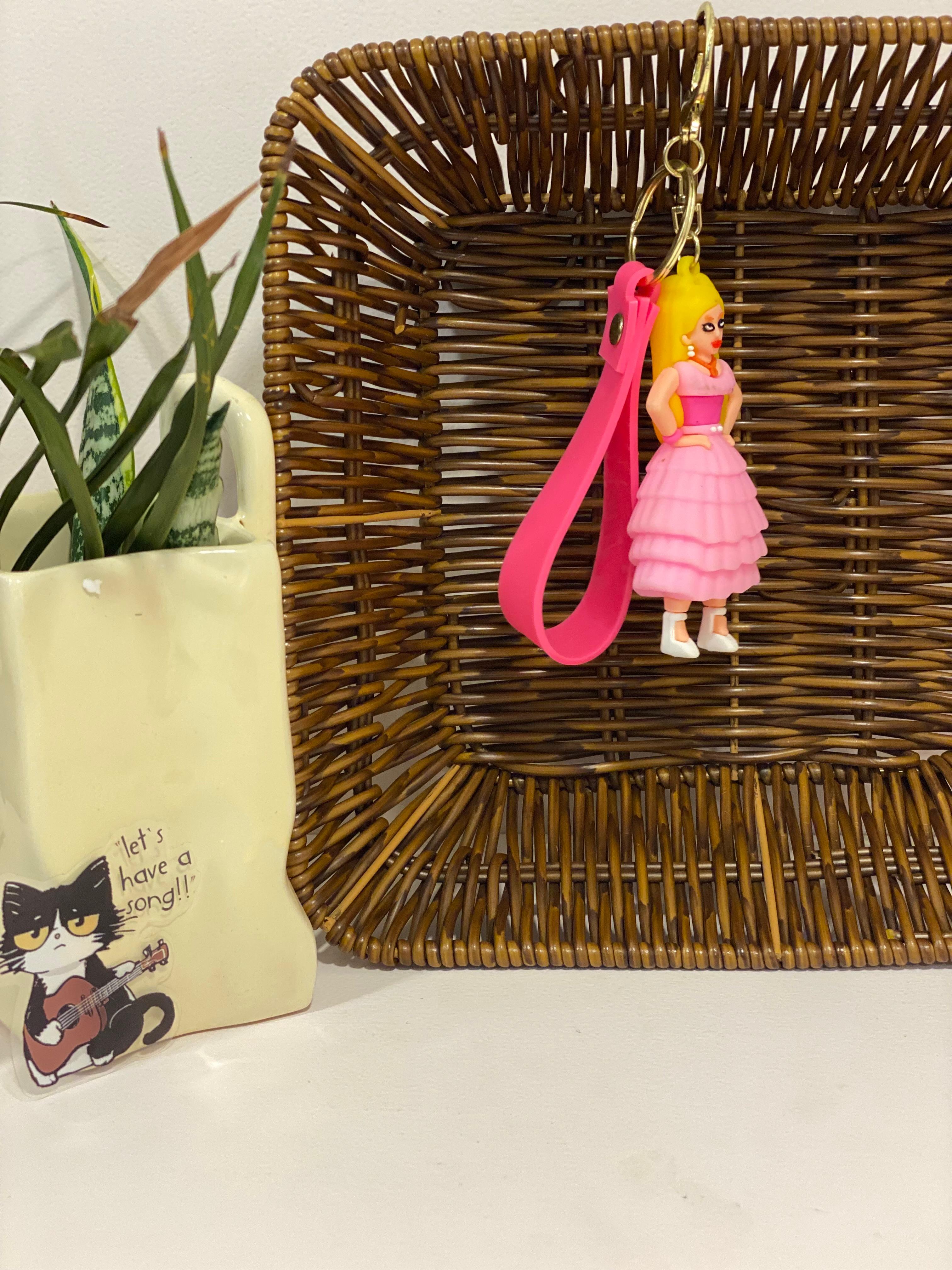 Barbie Doll 3D Silicone Keychain Charm