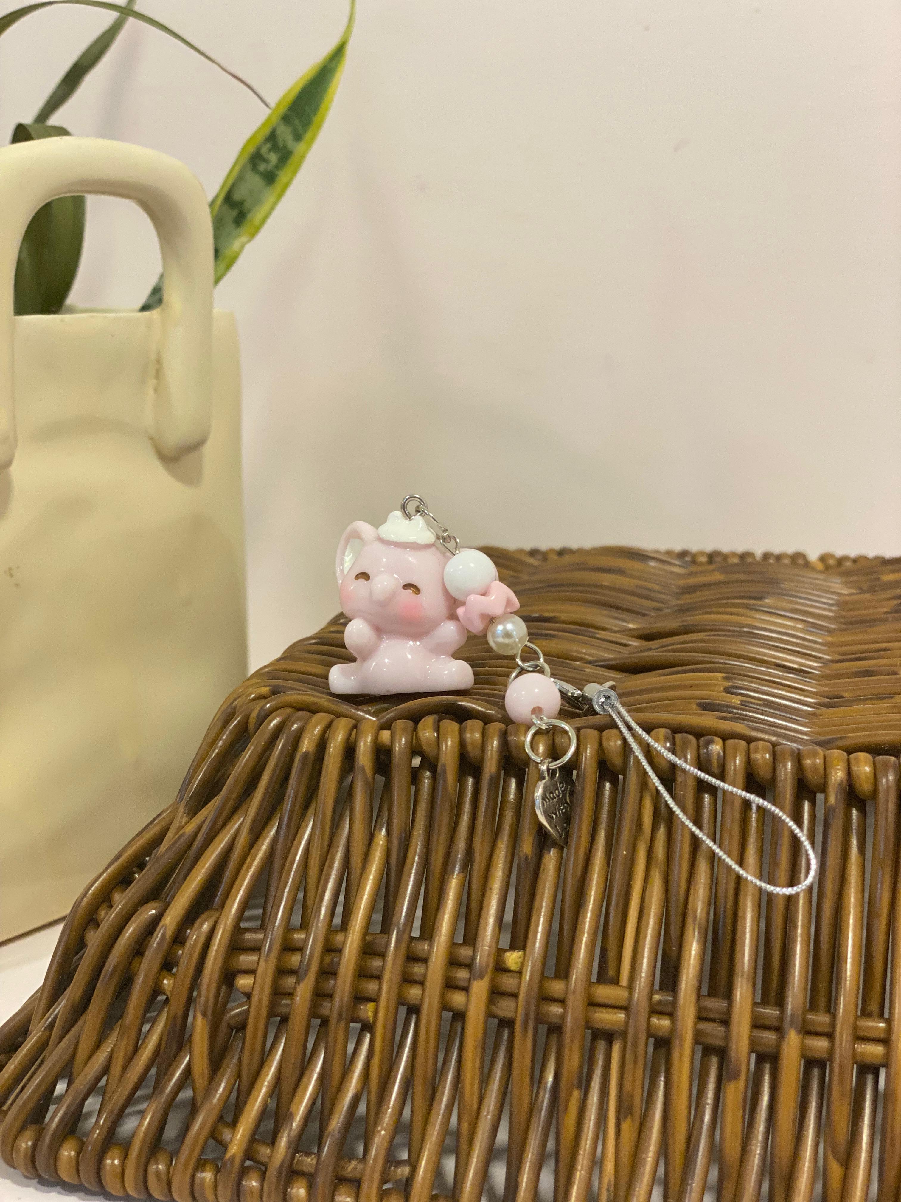 Beaded Animal Mobile Phone Charm