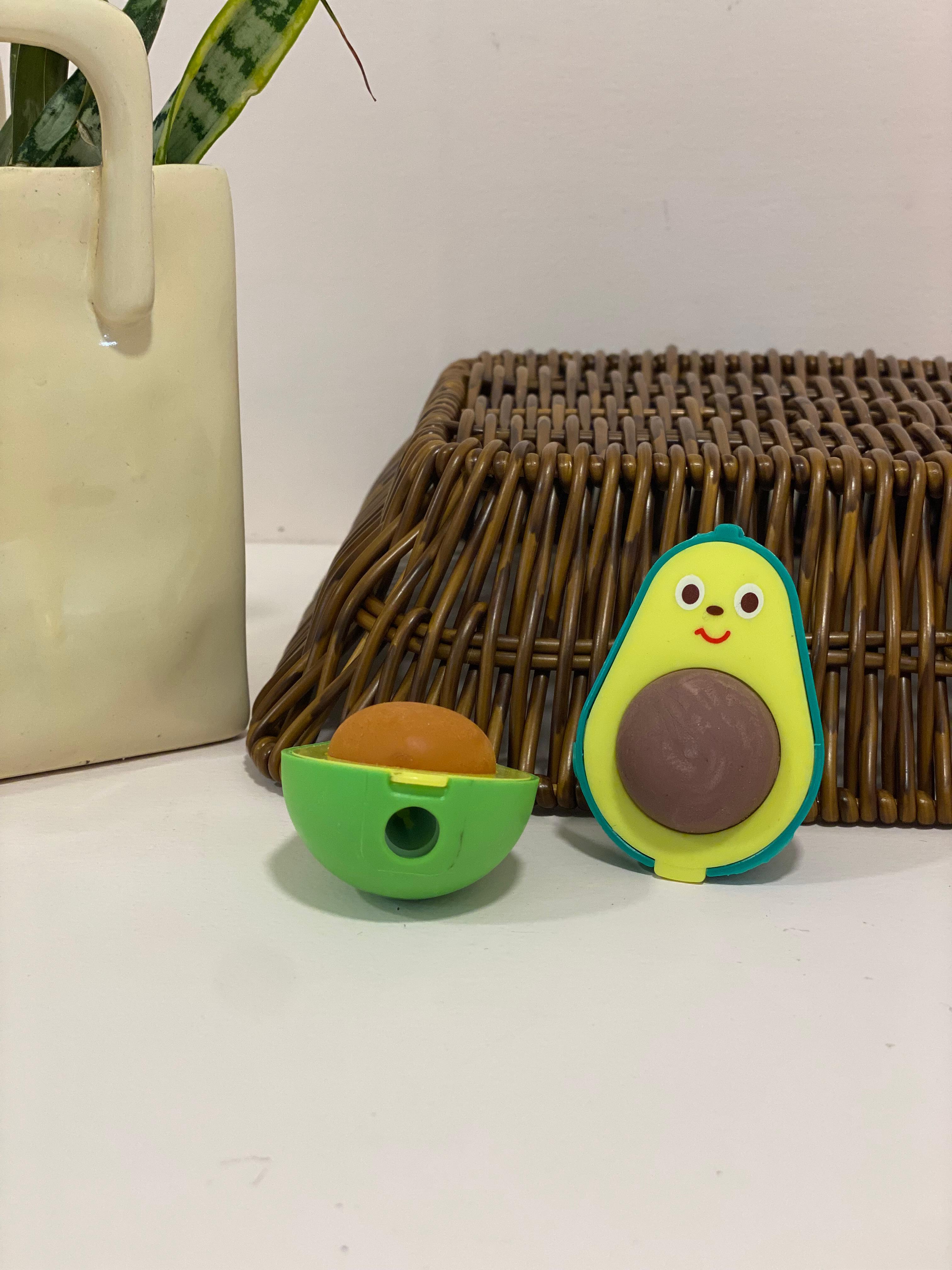 Kawaii 2-in-1 Avocado Pencil Sharpener &amp; Eraser