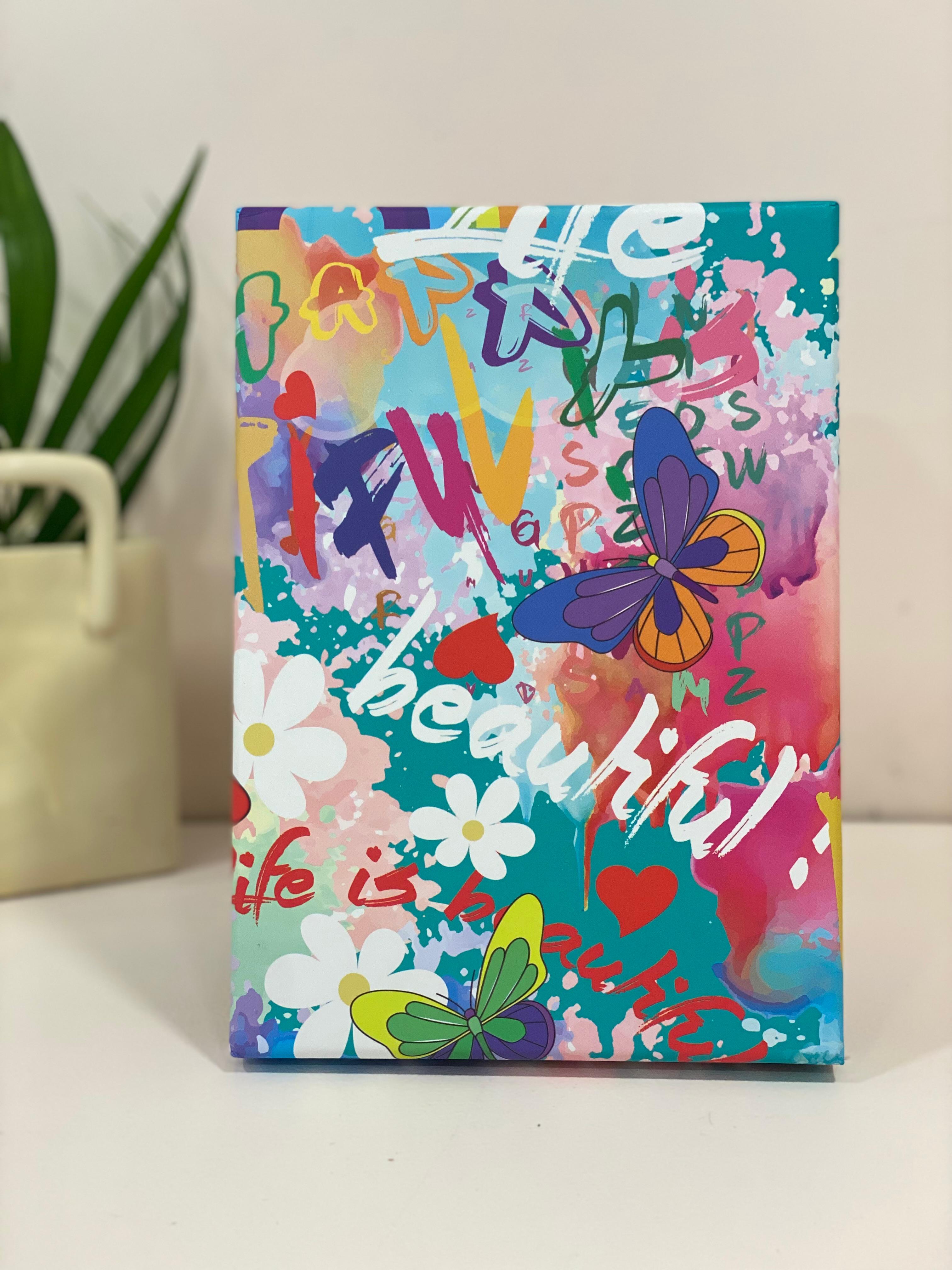 "Life is Beautiful" Graffiti Stationery Gift Box Set