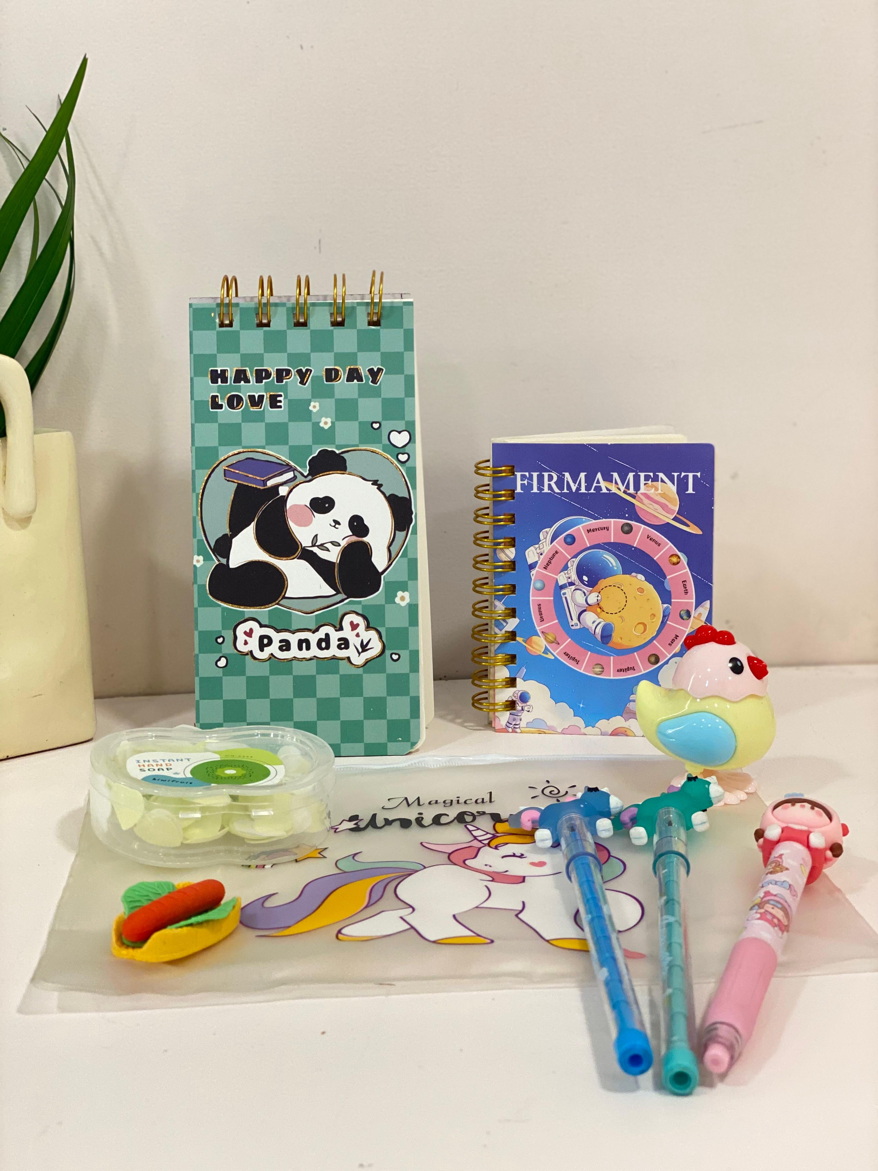 Kawaii Unicorn & Panda Stationery Bundle