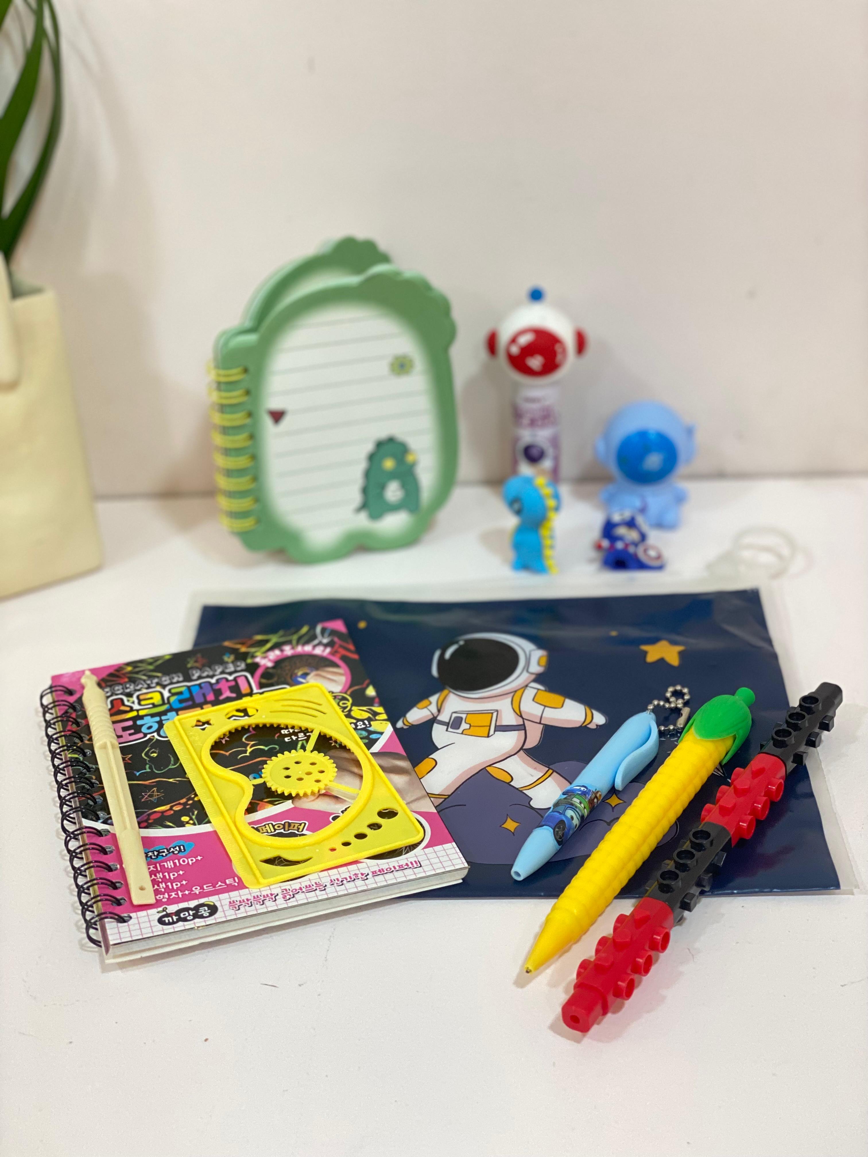 Space Explorer & Dinosaur Activity Stationery Bundle