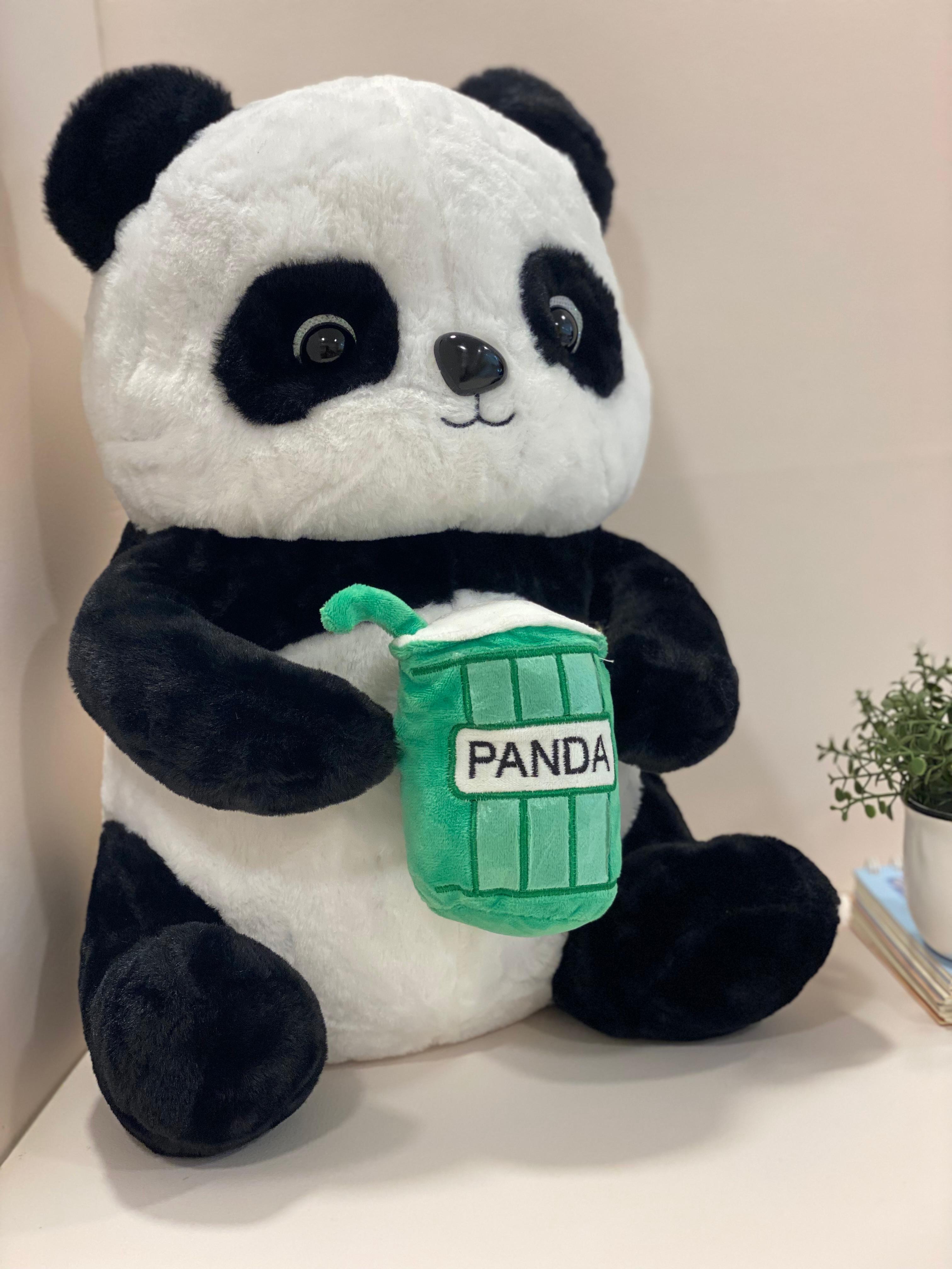 Giant Panda Plush Toy – Soft Cuddly Stuffed Animal with Cute Milk Bottle (Kids & Gift Edition)