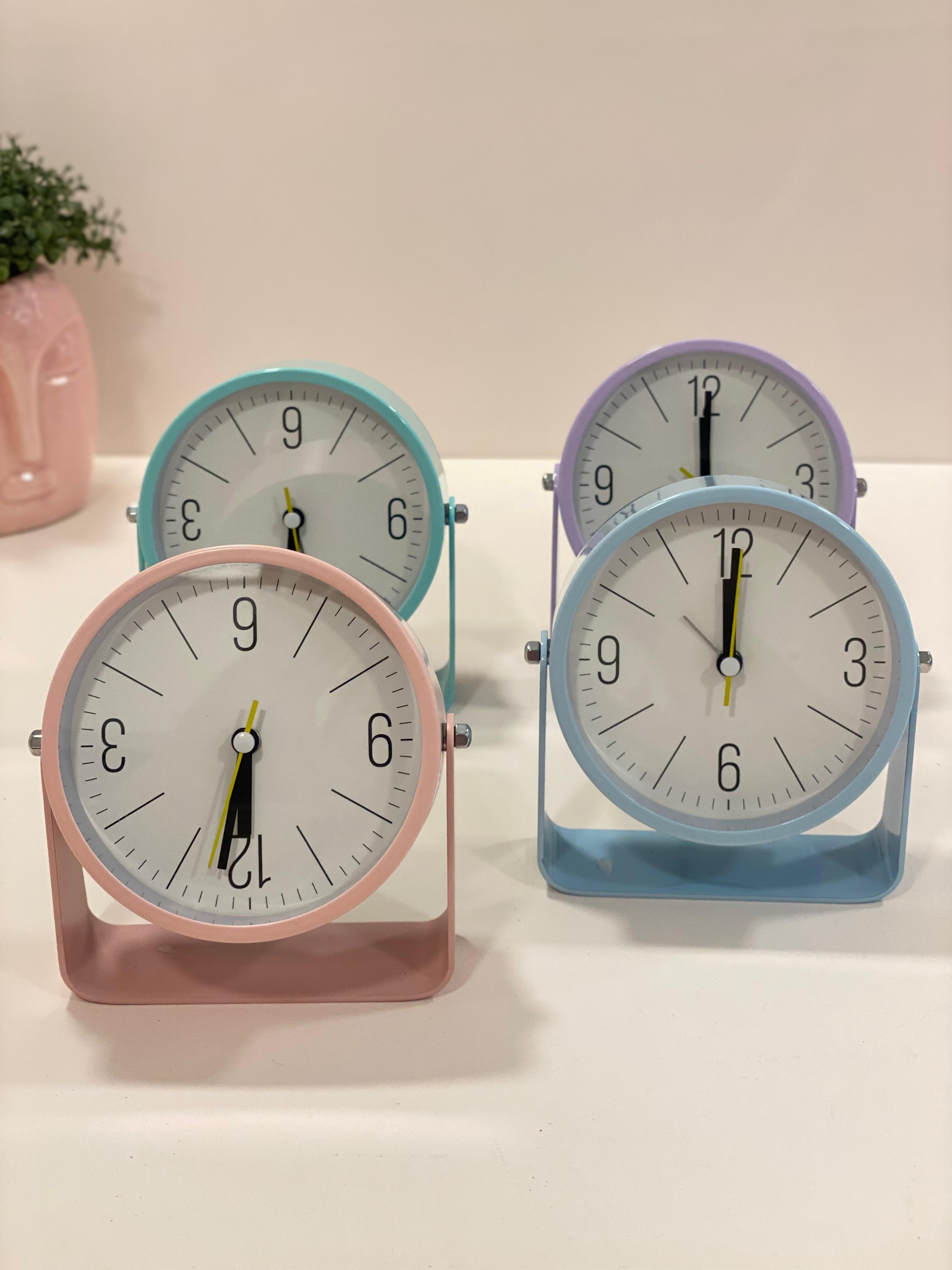 Aesthetic Pastel Desk Clock – Modern Minimal Table Clock for Home & Office