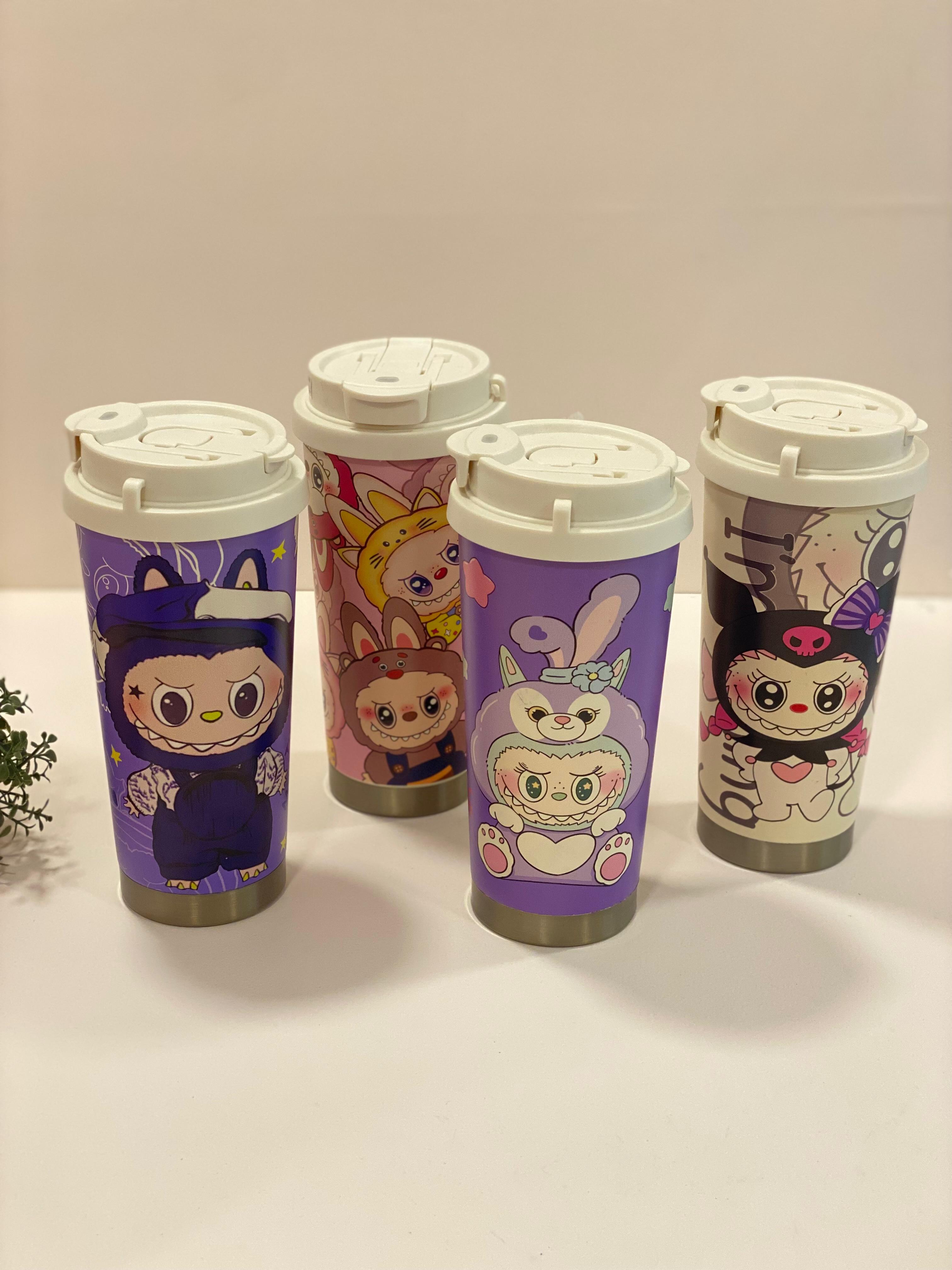 Cute Character Stainless Steel Tumbler – Leak-Proof Travel Cup for Kids & Adults (Cartoon Edition)