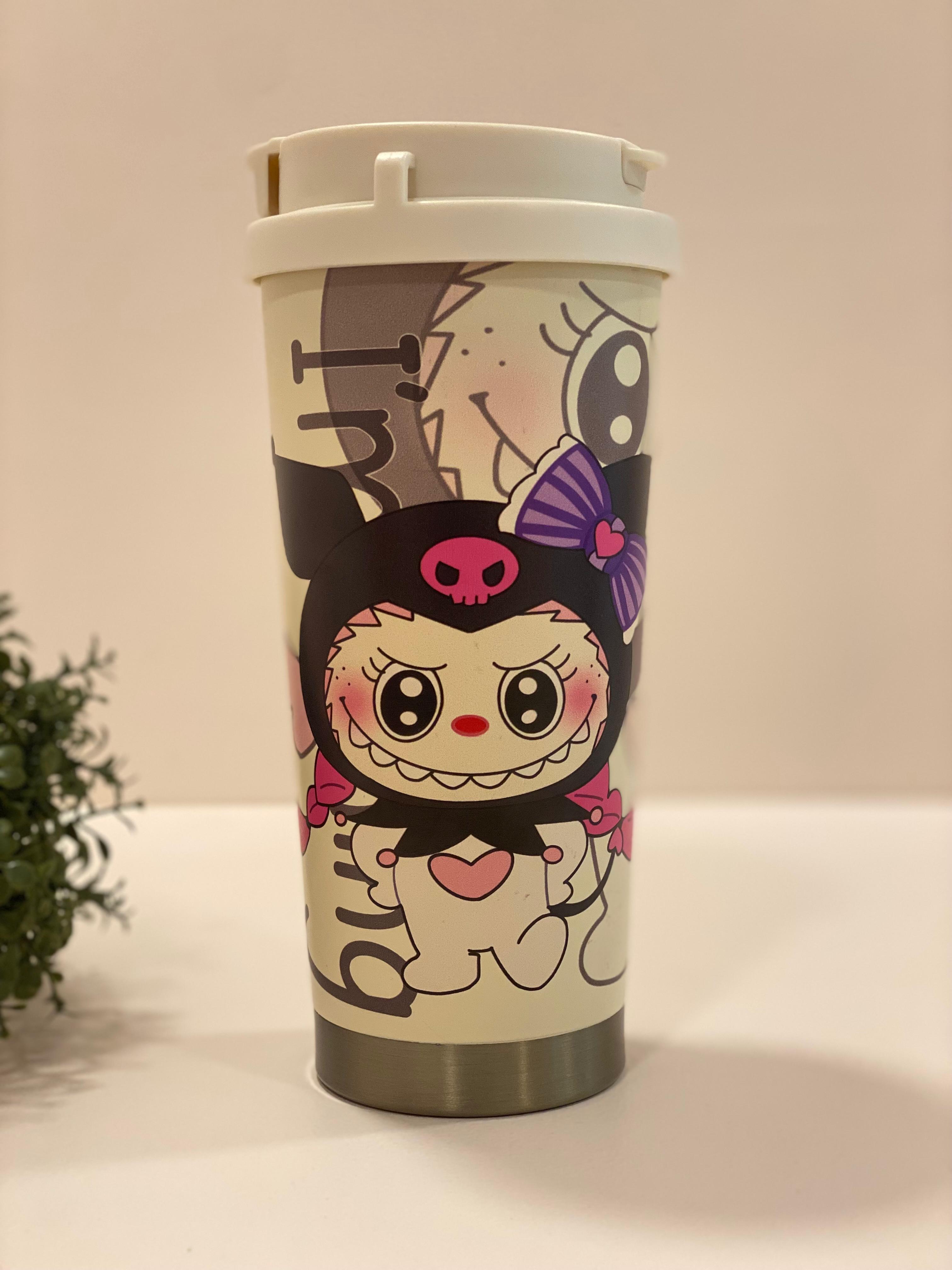 Cute Character Stainless Steel Tumbler – Leak-Proof Travel Cup for Kids & Adults (Cartoon Edition)