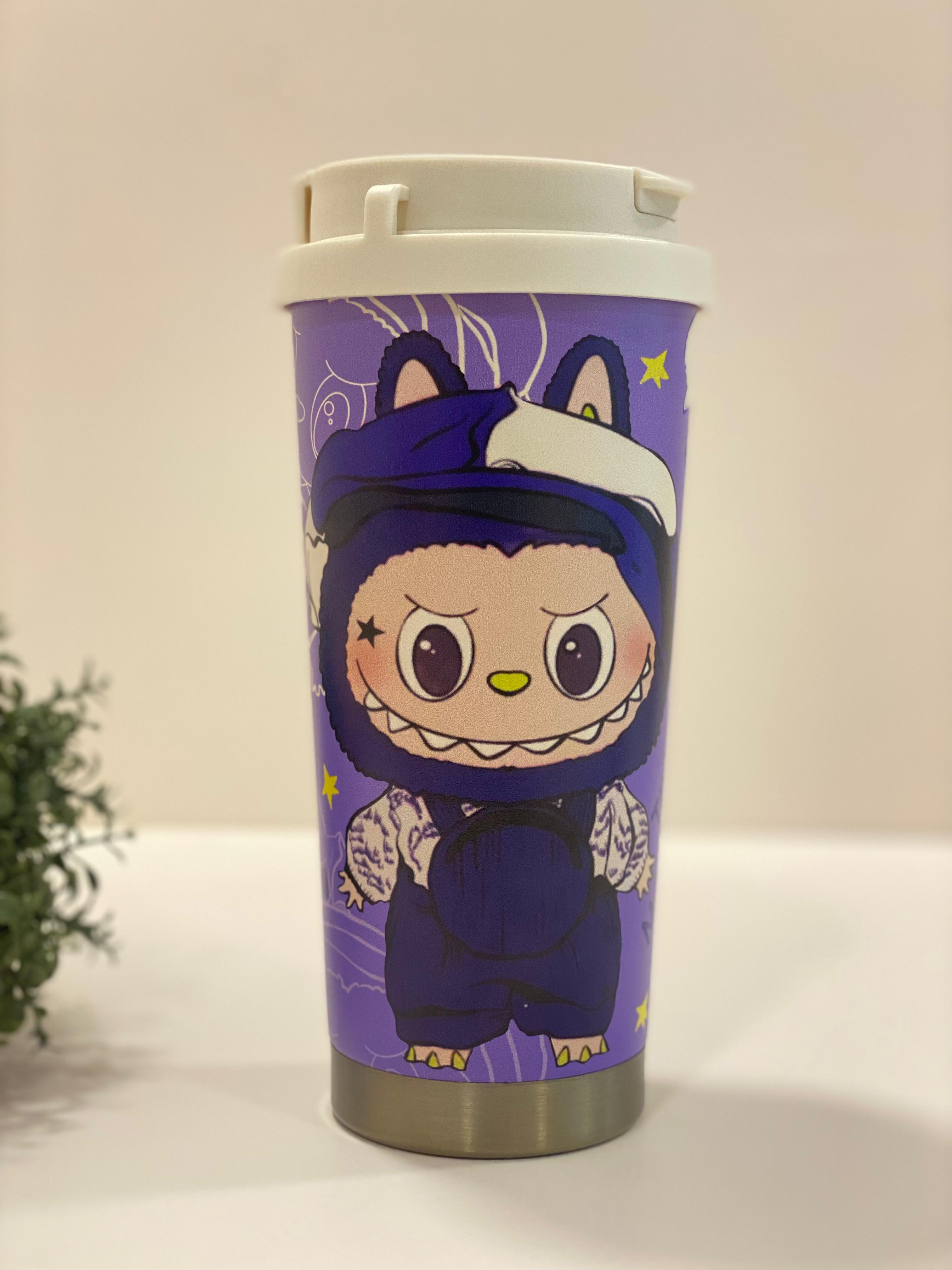 Cute Character Stainless Steel Tumbler – Leak-Proof Travel Cup for Kids & Adults (Cartoon Edition)