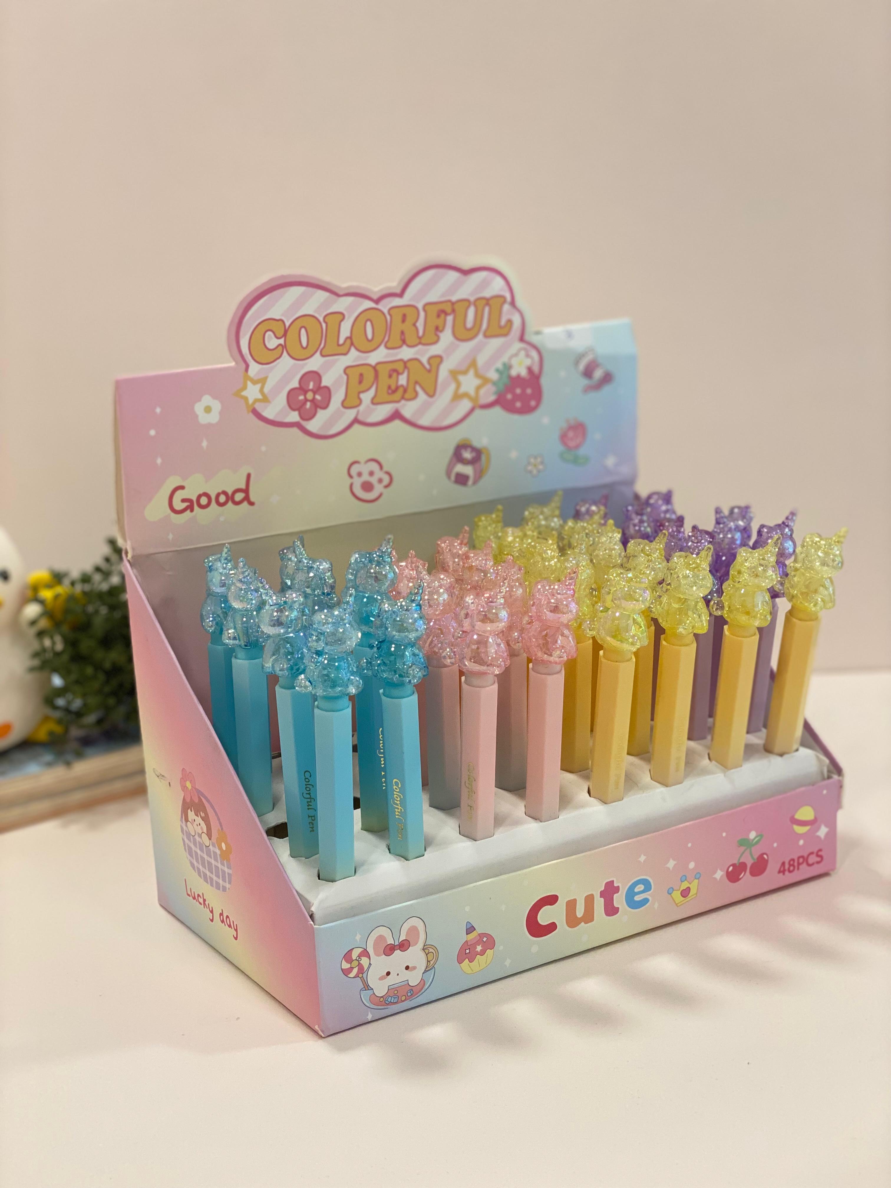 Cute Crystal Unicorn Gel Pen – Smooth Writing Kawaii Stationery for School & Office