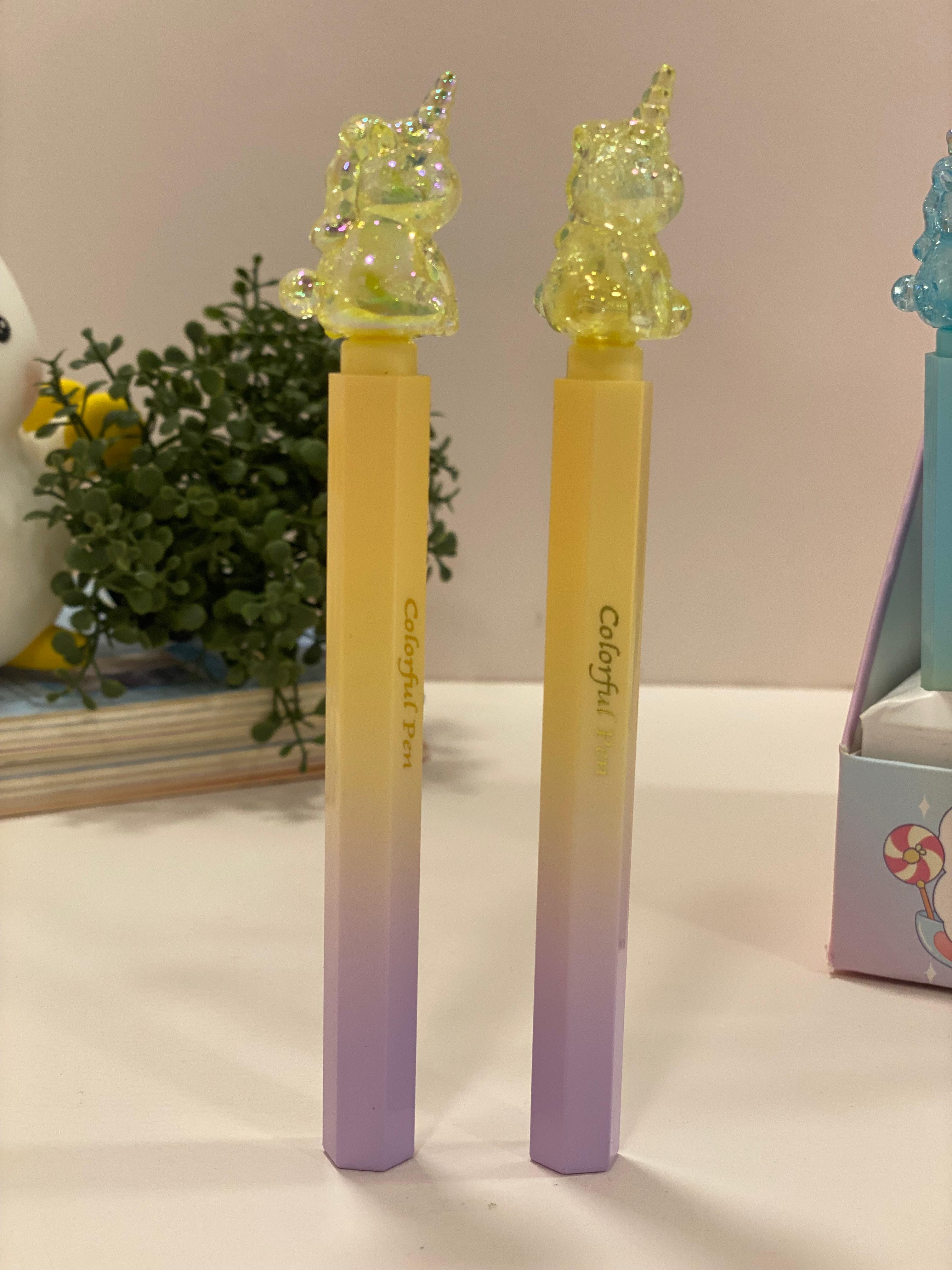 Cute Crystal Unicorn Gel Pen – Smooth Writing Kawaii Stationery for School & Office