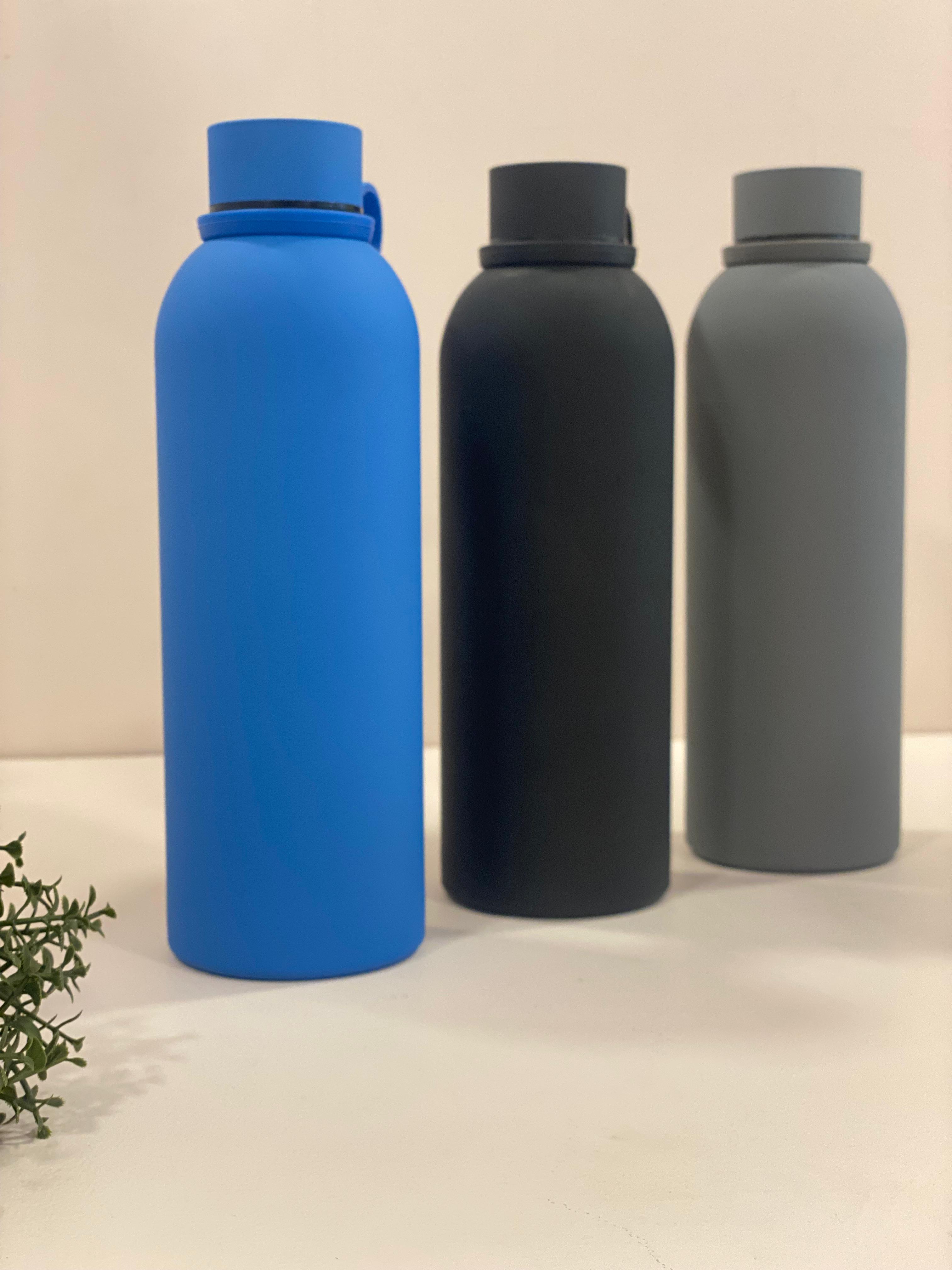 Matte Finish Stainless Steel Water Bottle with Carry Handle – Leakproof & Reusable