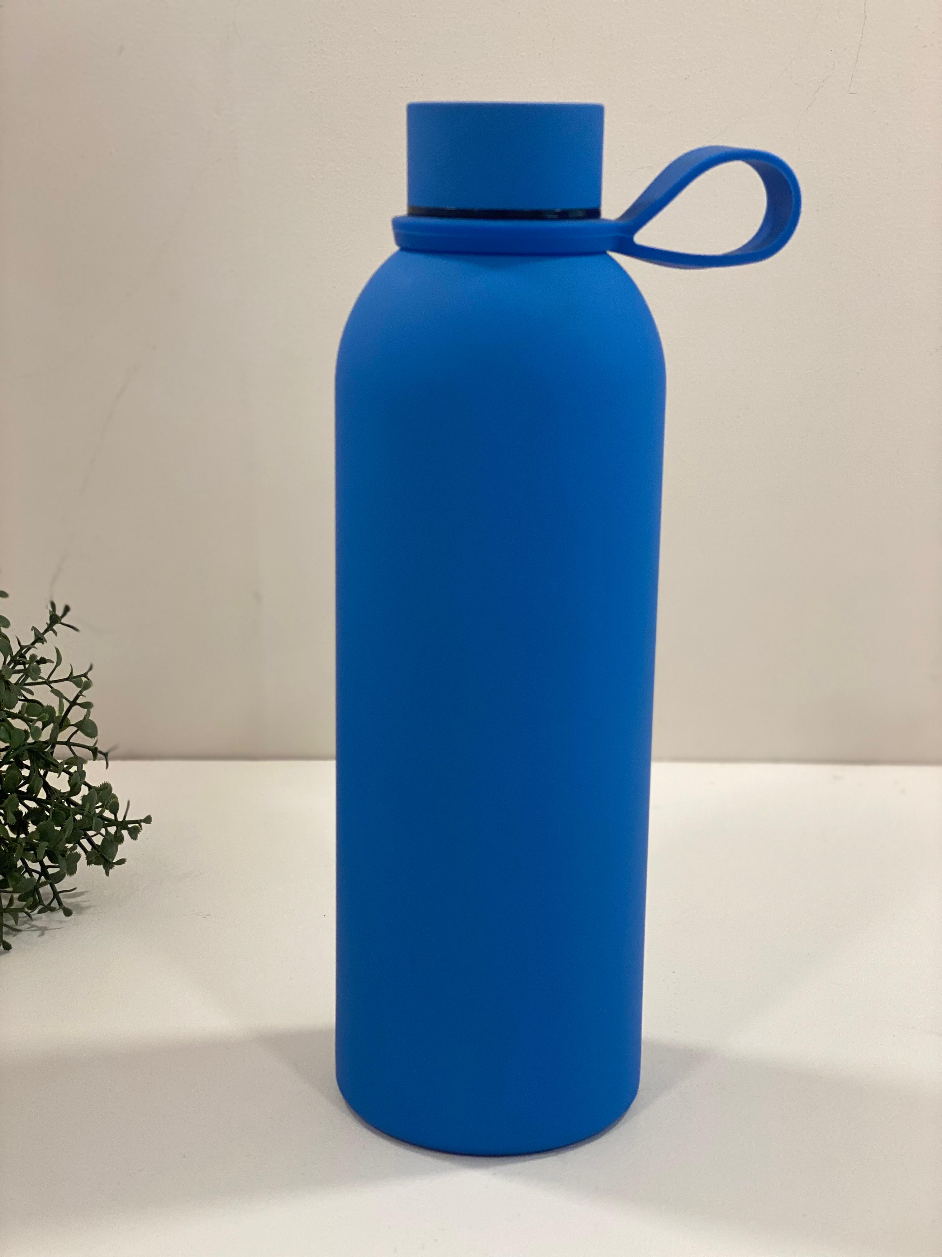 Matte Finish Stainless Steel Water Bottle with Carry Handle – Leakproof & Reusable
