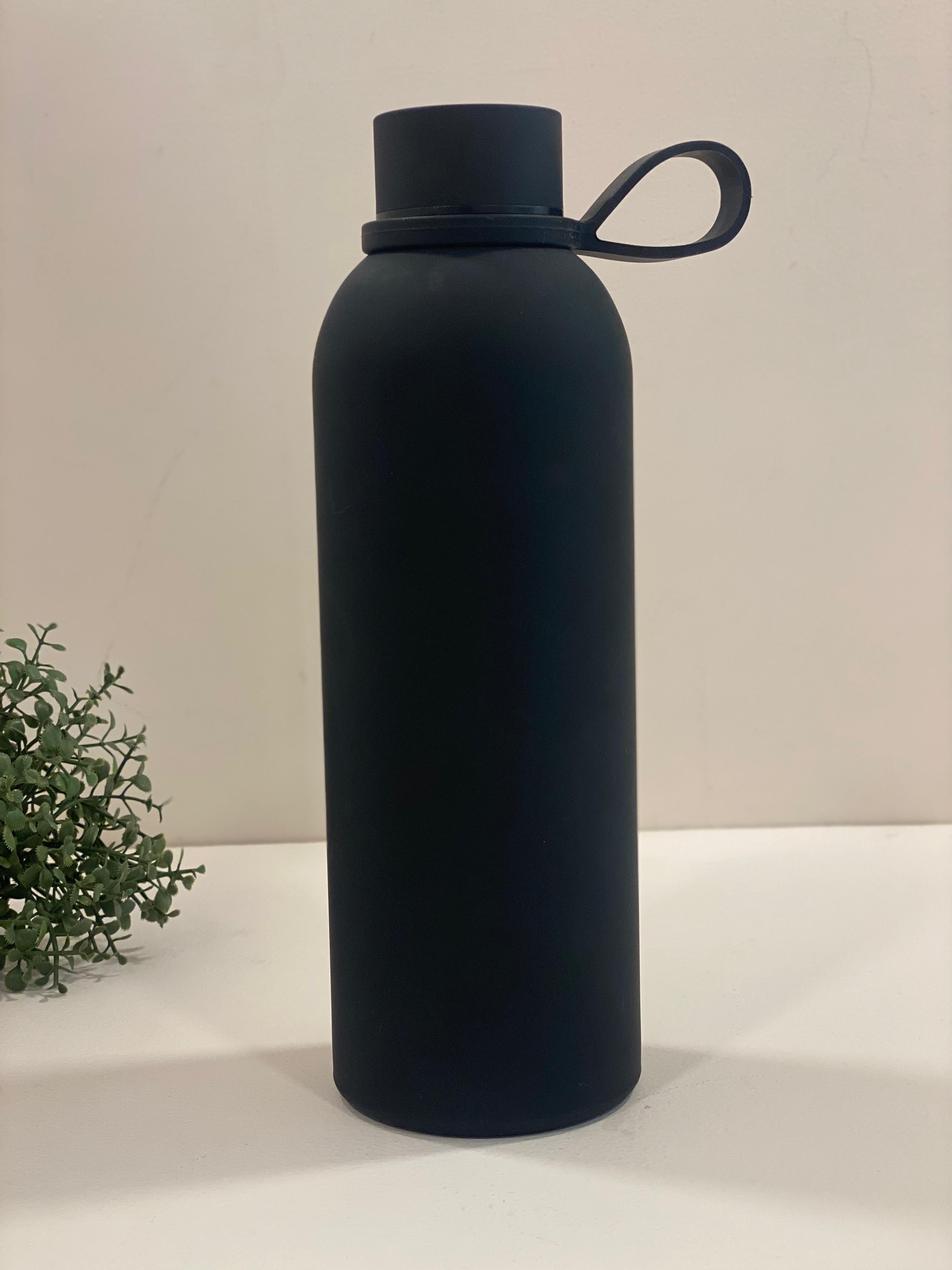 Matte Finish Stainless Steel Water Bottle with Carry Handle – Leakproof & Reusable