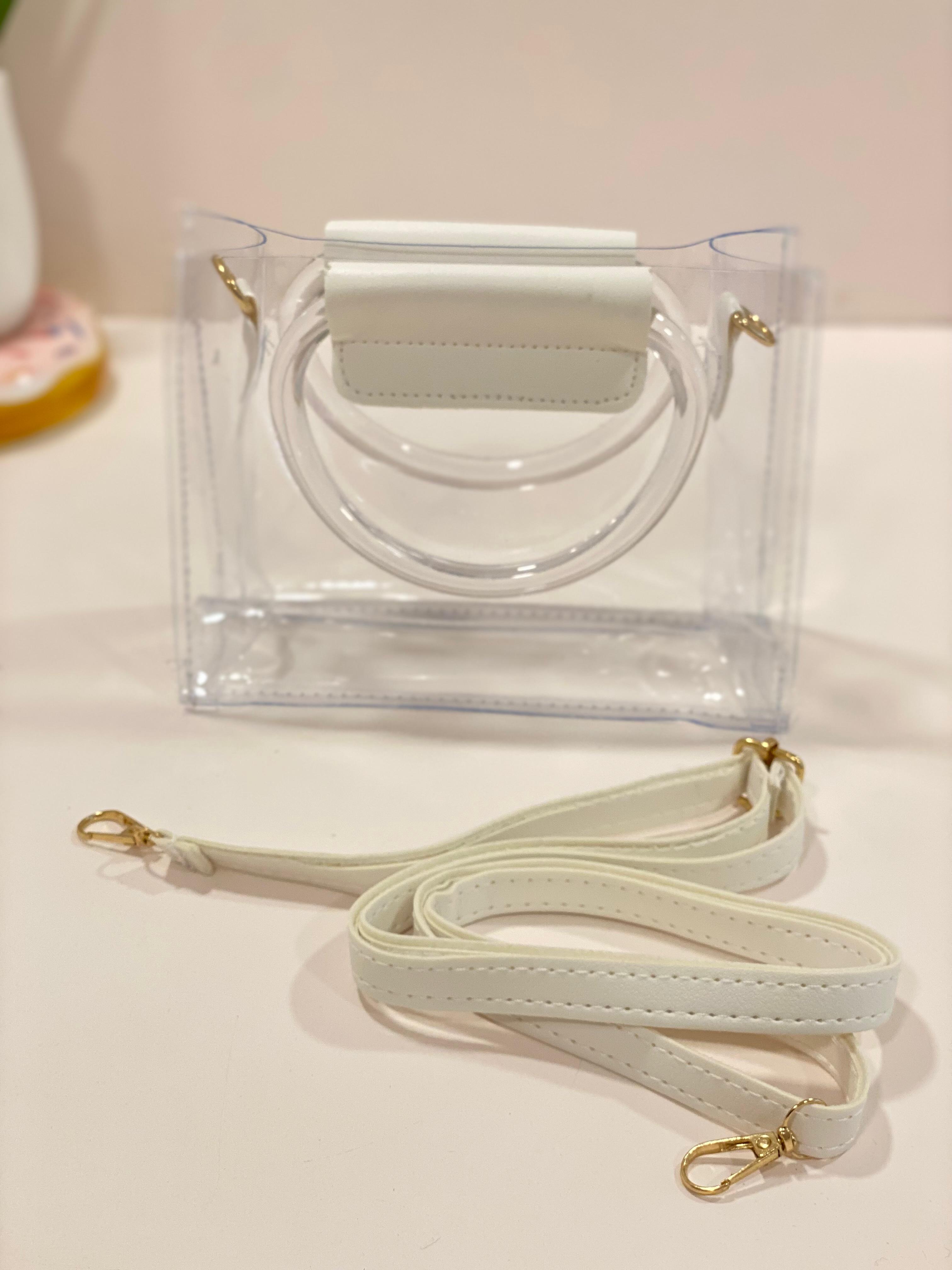 Mini Transparent Handbag with Inner Pouch & Sling