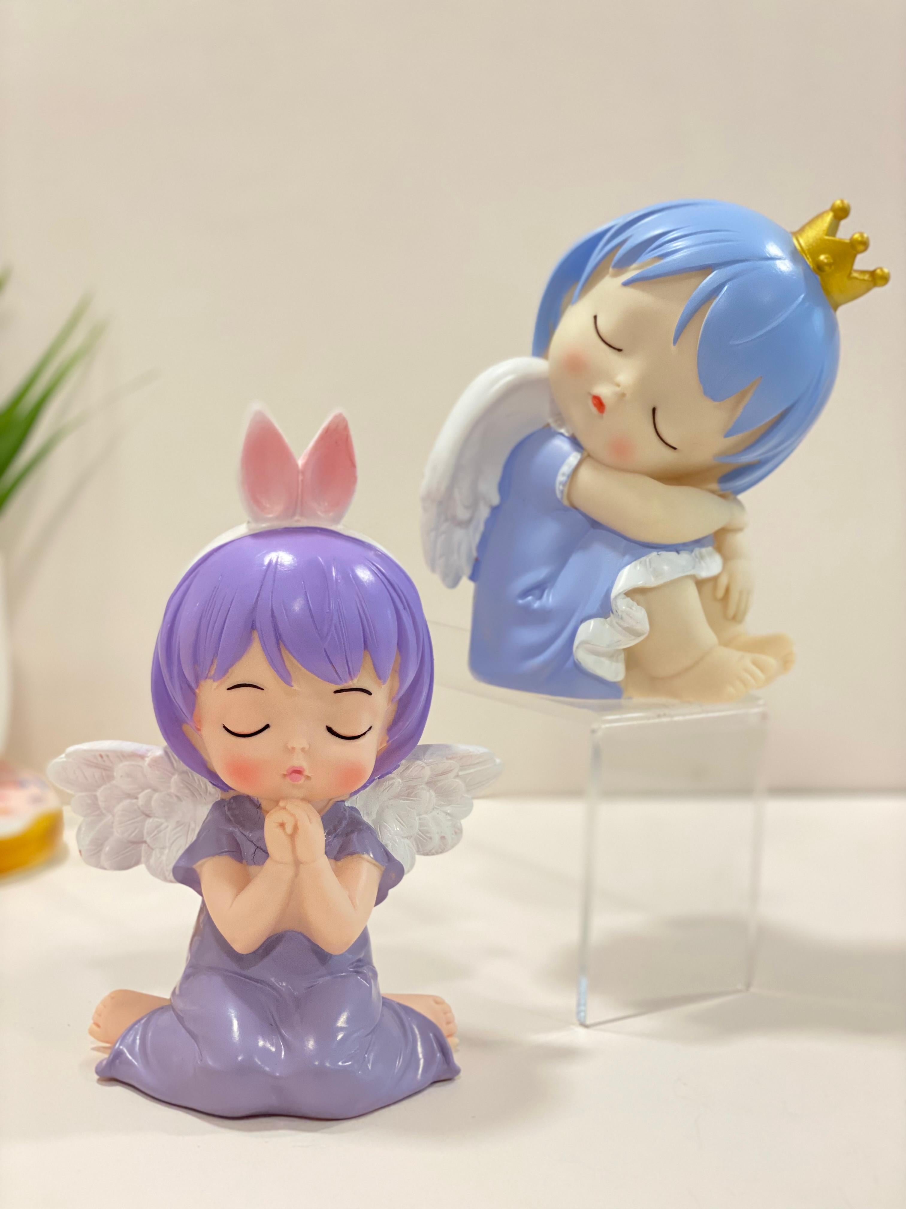 Cute Angel Coin Bank for Kids – Decorative Resin Piggy Bank | Baby Angel Money Saving Box