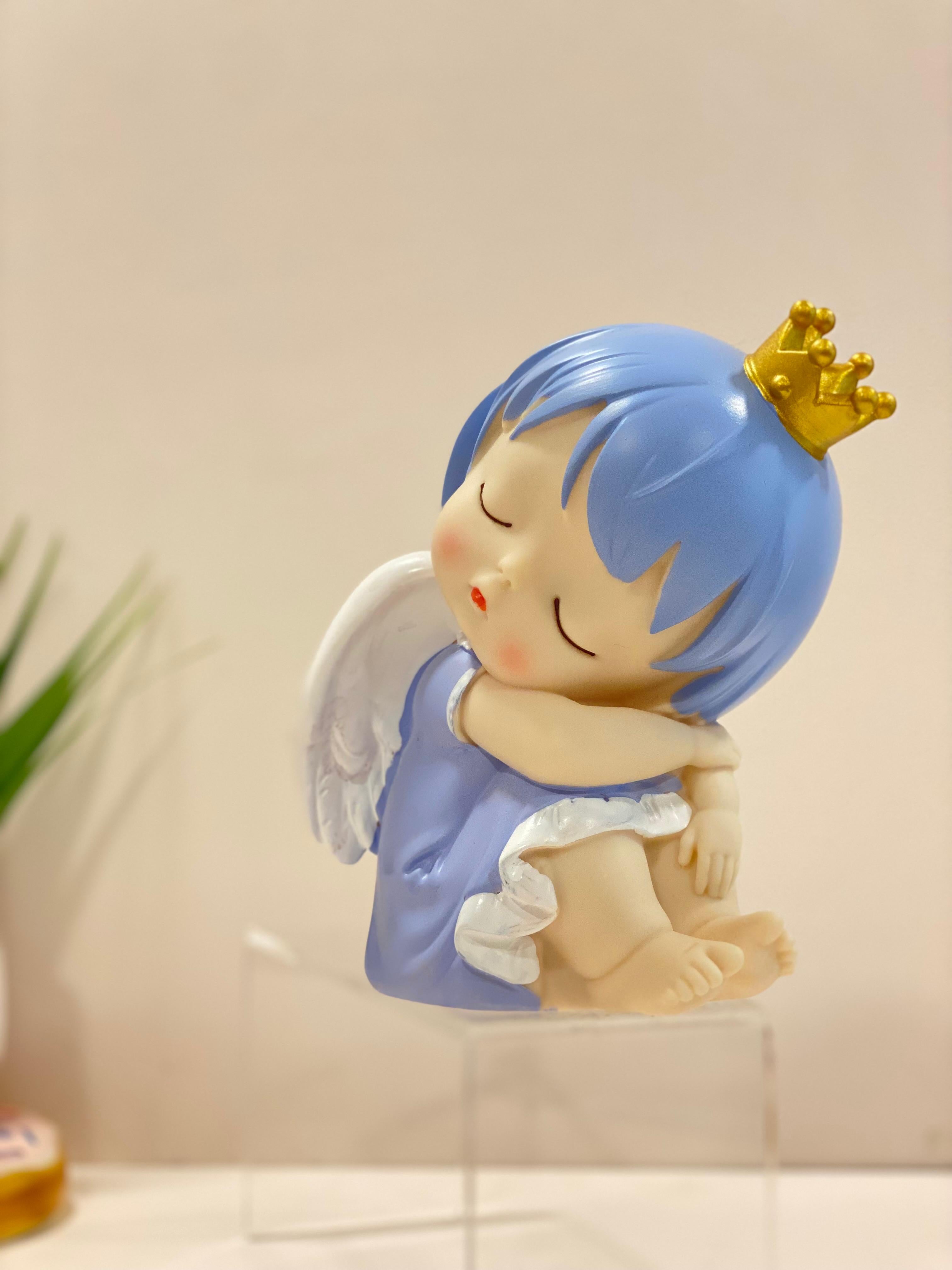 Cute Angel Coin Bank for Kids – Decorative Resin Piggy Bank | Baby Angel Money Saving Box