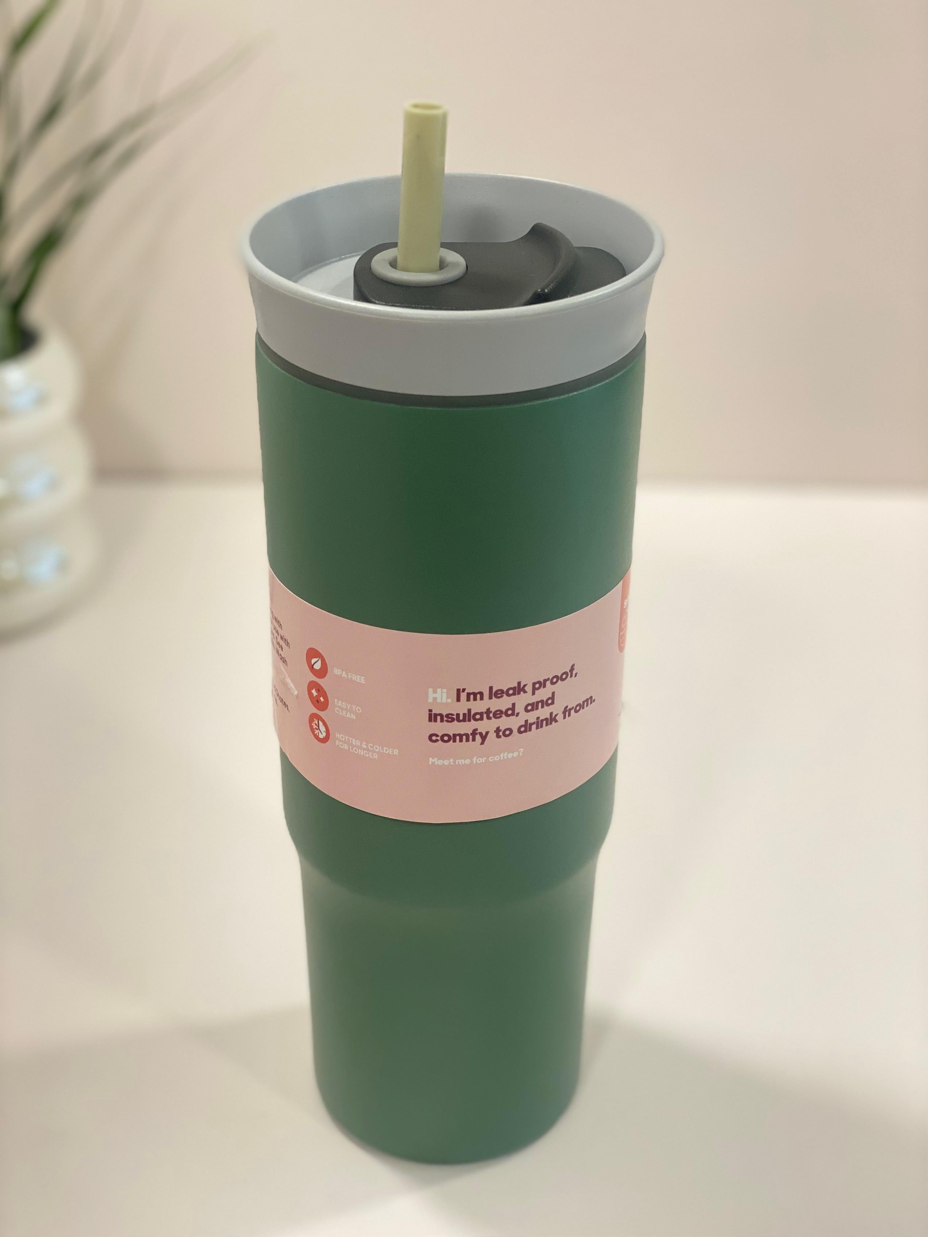 Premium Stainless Steel Insulated Tumbler with Straw & Lid – Leakproof Hot & Cold Travel Cup (Matte Finish)