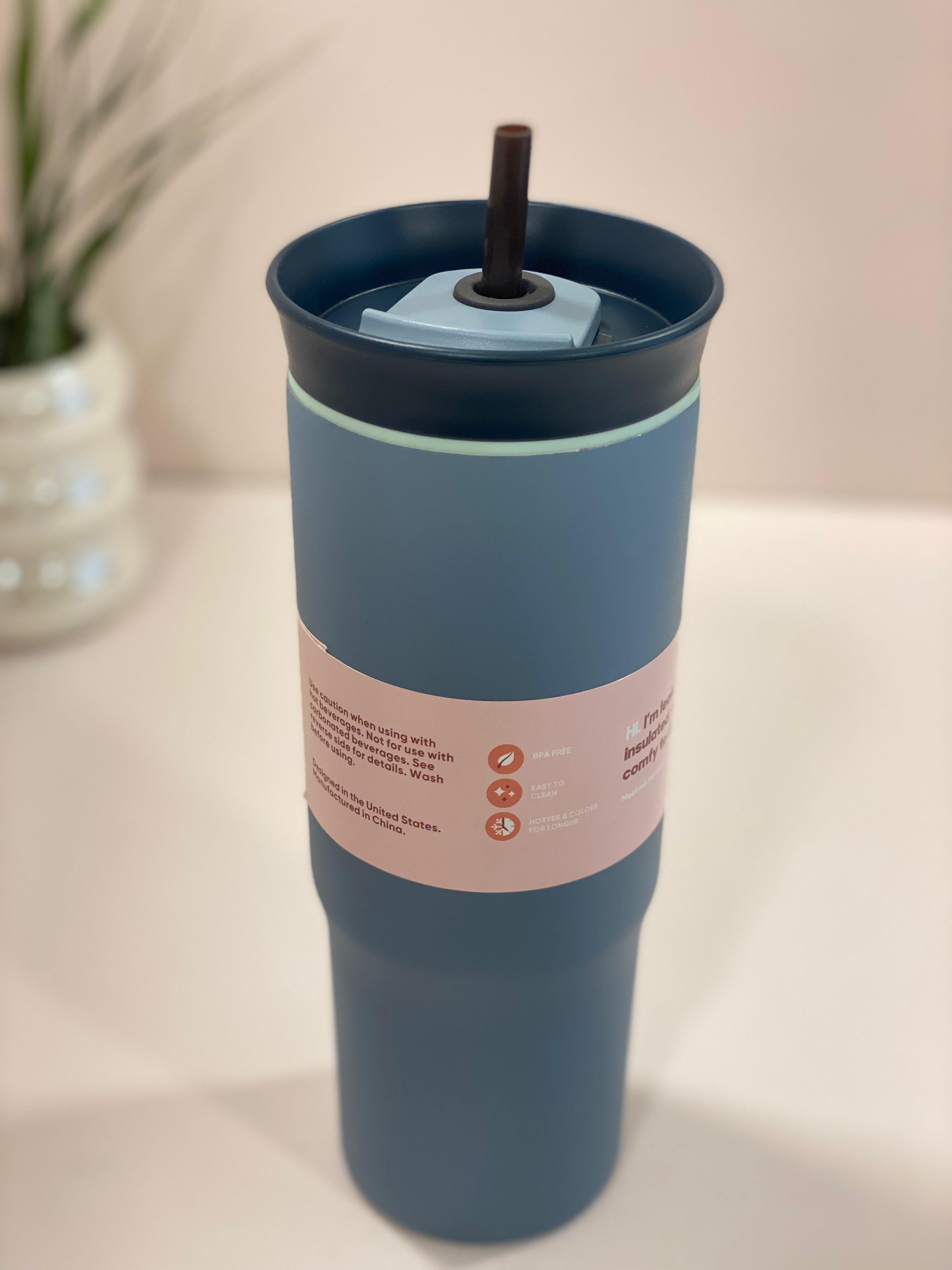 Premium Stainless Steel Insulated Tumbler with Straw & Lid – Leakproof Hot & Cold Travel Cup (Matte Finish)