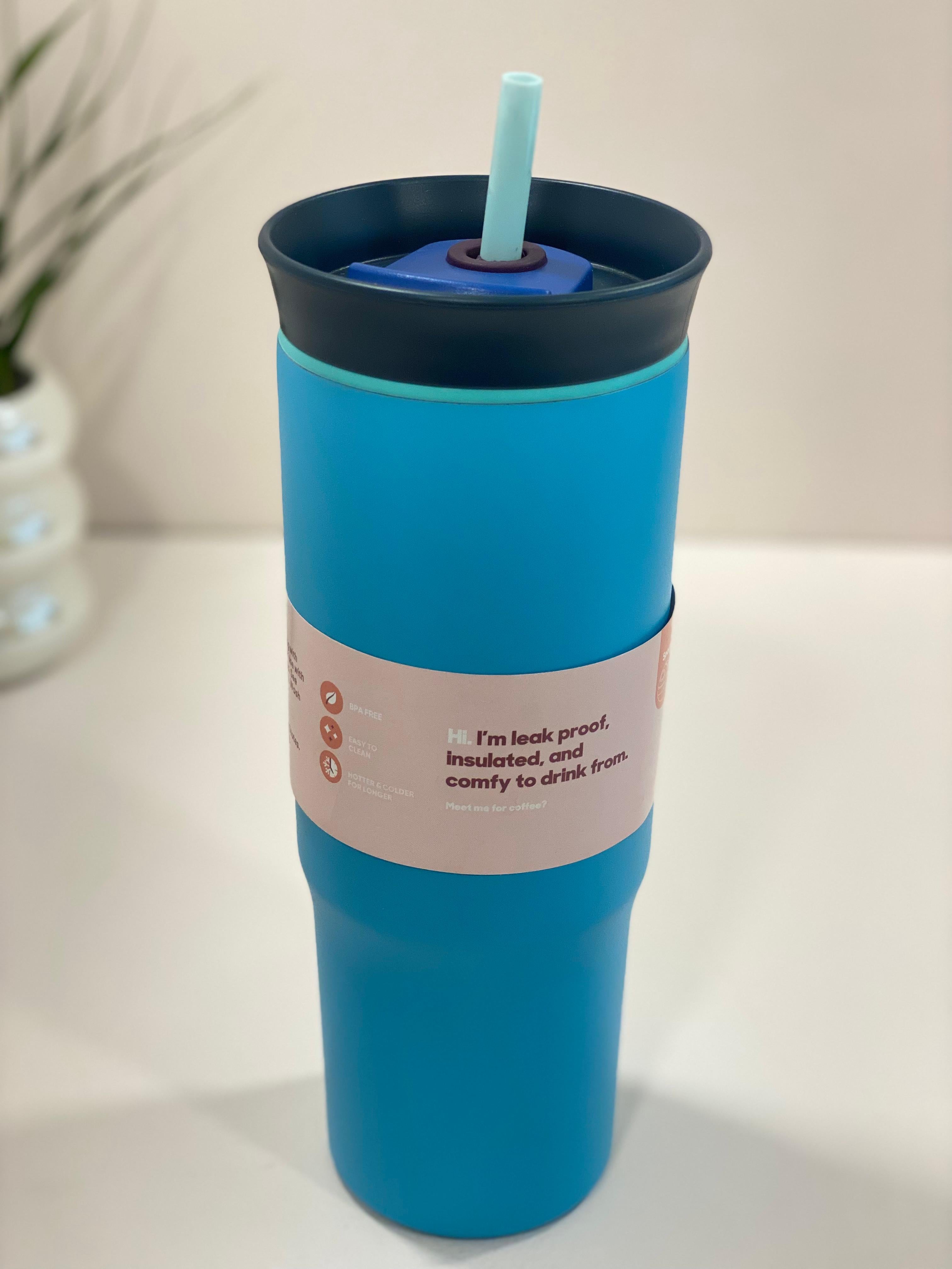 Premium Stainless Steel Insulated Tumbler with Straw & Lid – Leakproof Hot & Cold Travel Cup (Matte Finish)