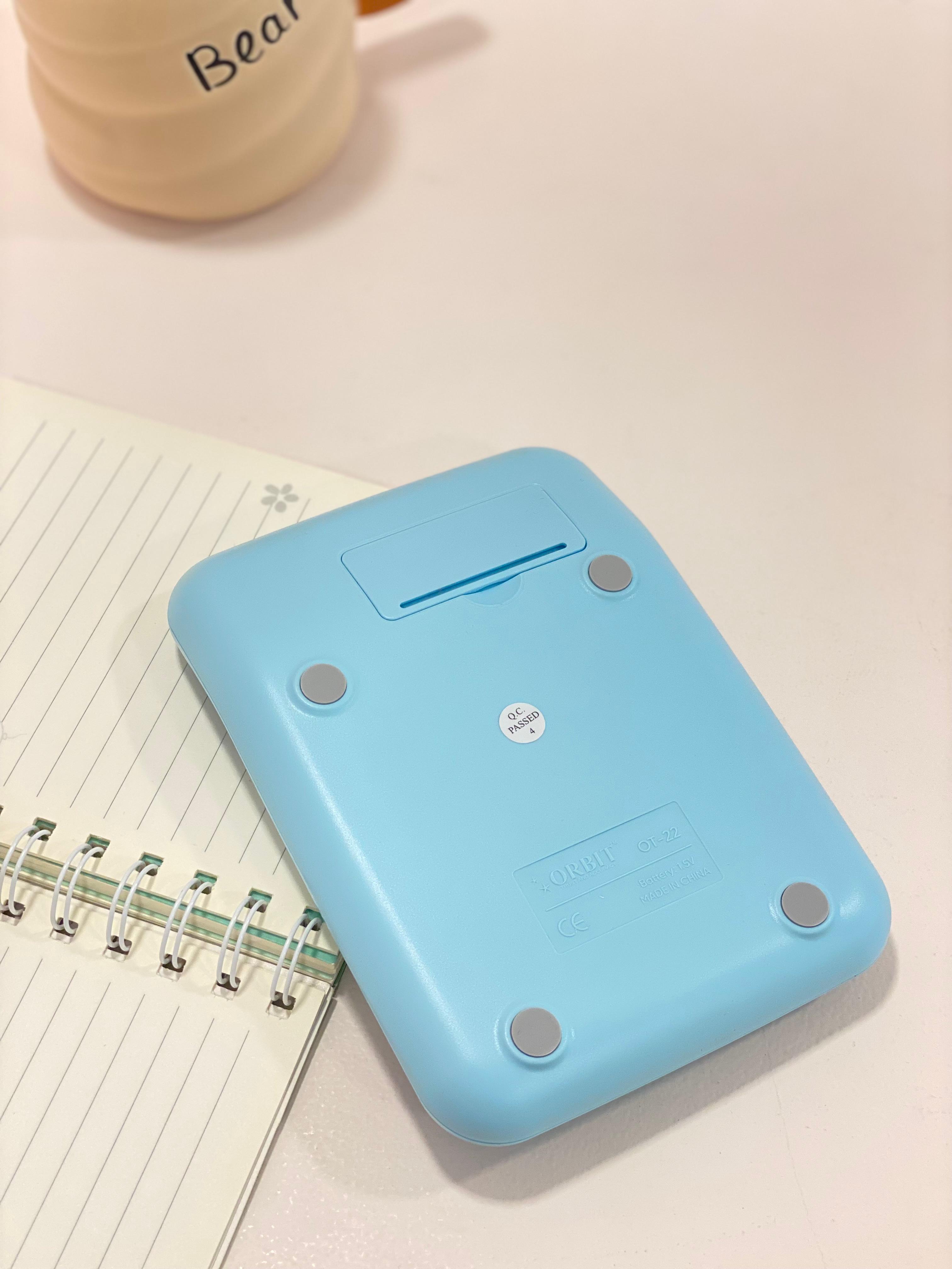 Pastel Aesthetic Desktop Calculator – Cute Colorful Button Calculator for Students, Office & Study Desk | Large Display Calculator