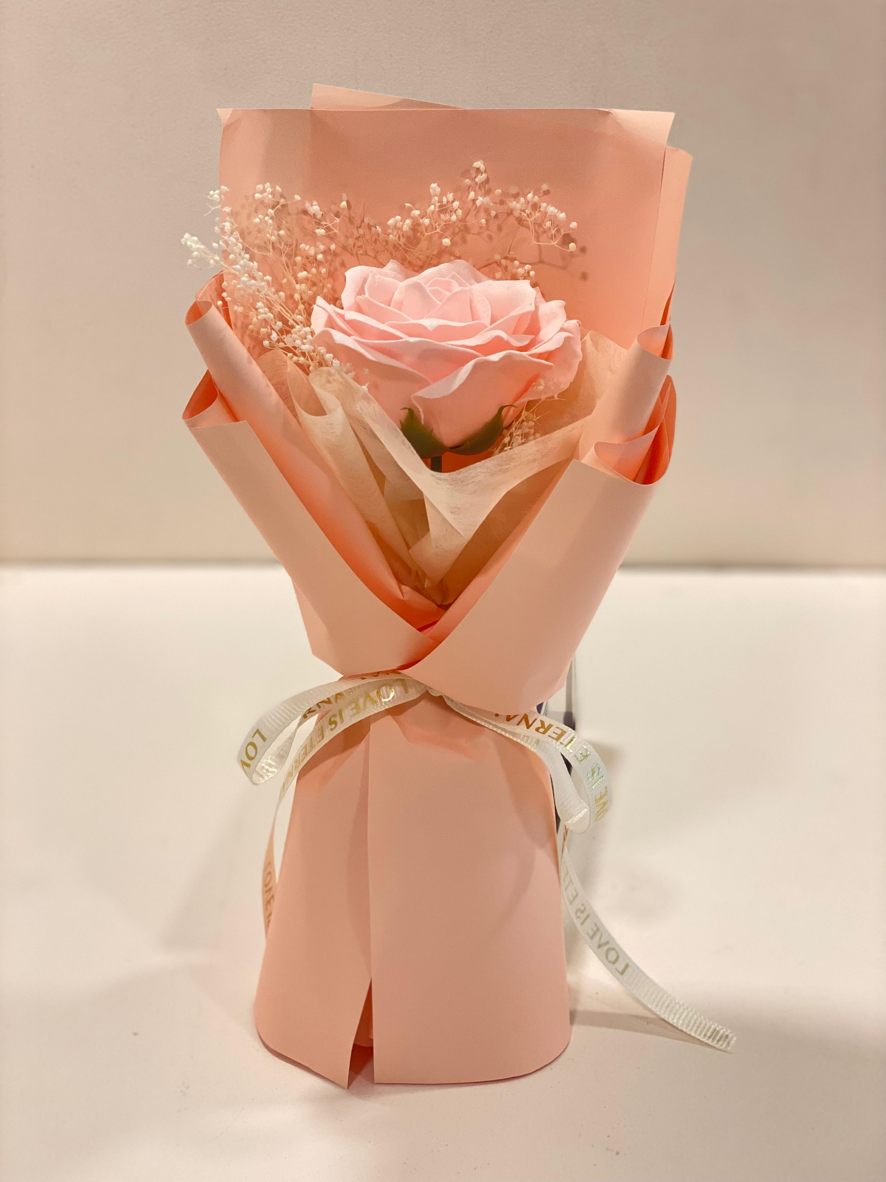 Eternity Rose Bouquet Gift Box – Luxury Artificial Flower Bouquet in Display Case | Romantic Gift for Birthday, Anniversary & Special Occasions