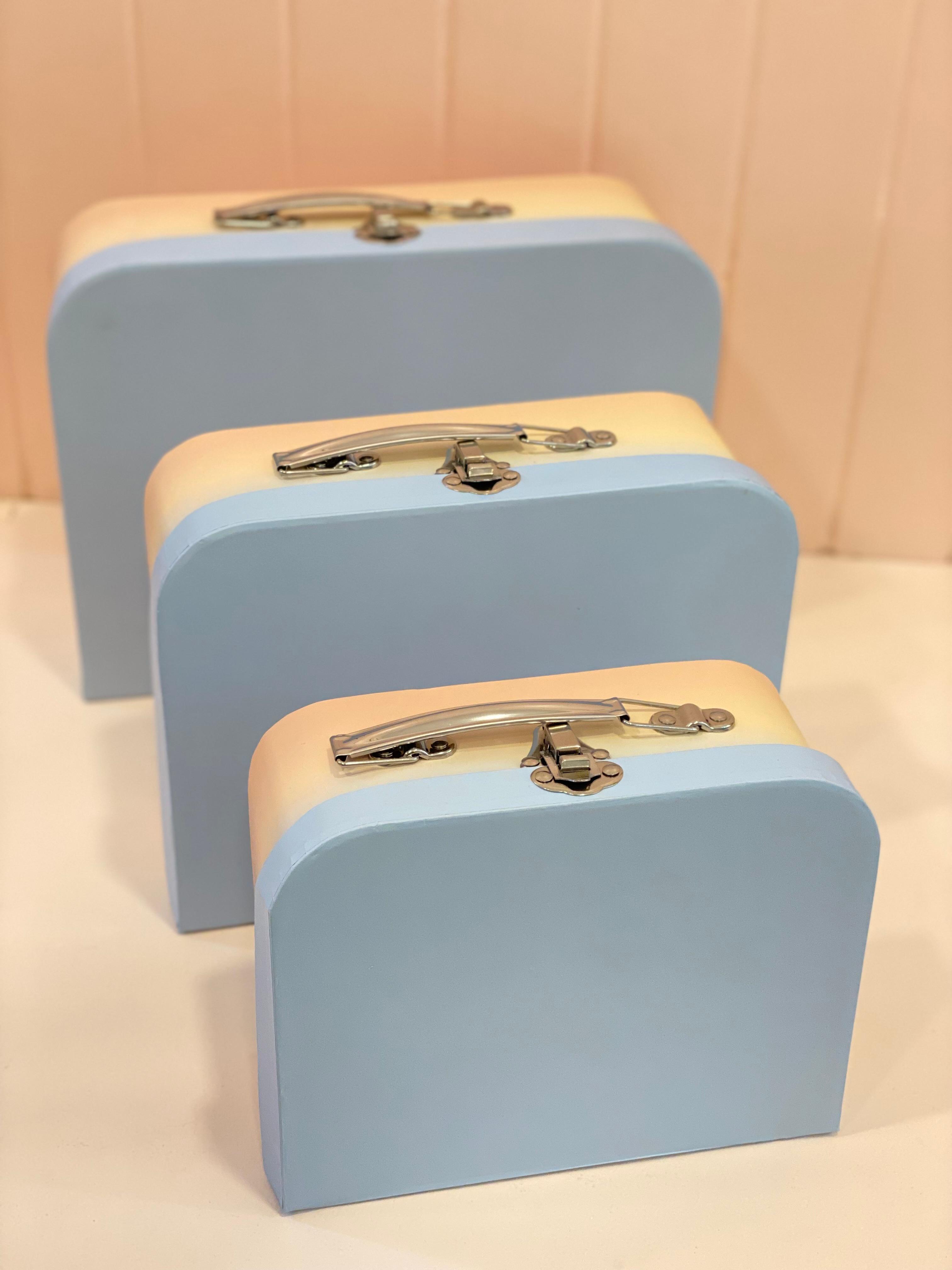 Pastel Mini Suitcase Storage Box with Handle – Decorative Organizer & Gift Storage Case (3 Sizes Available)