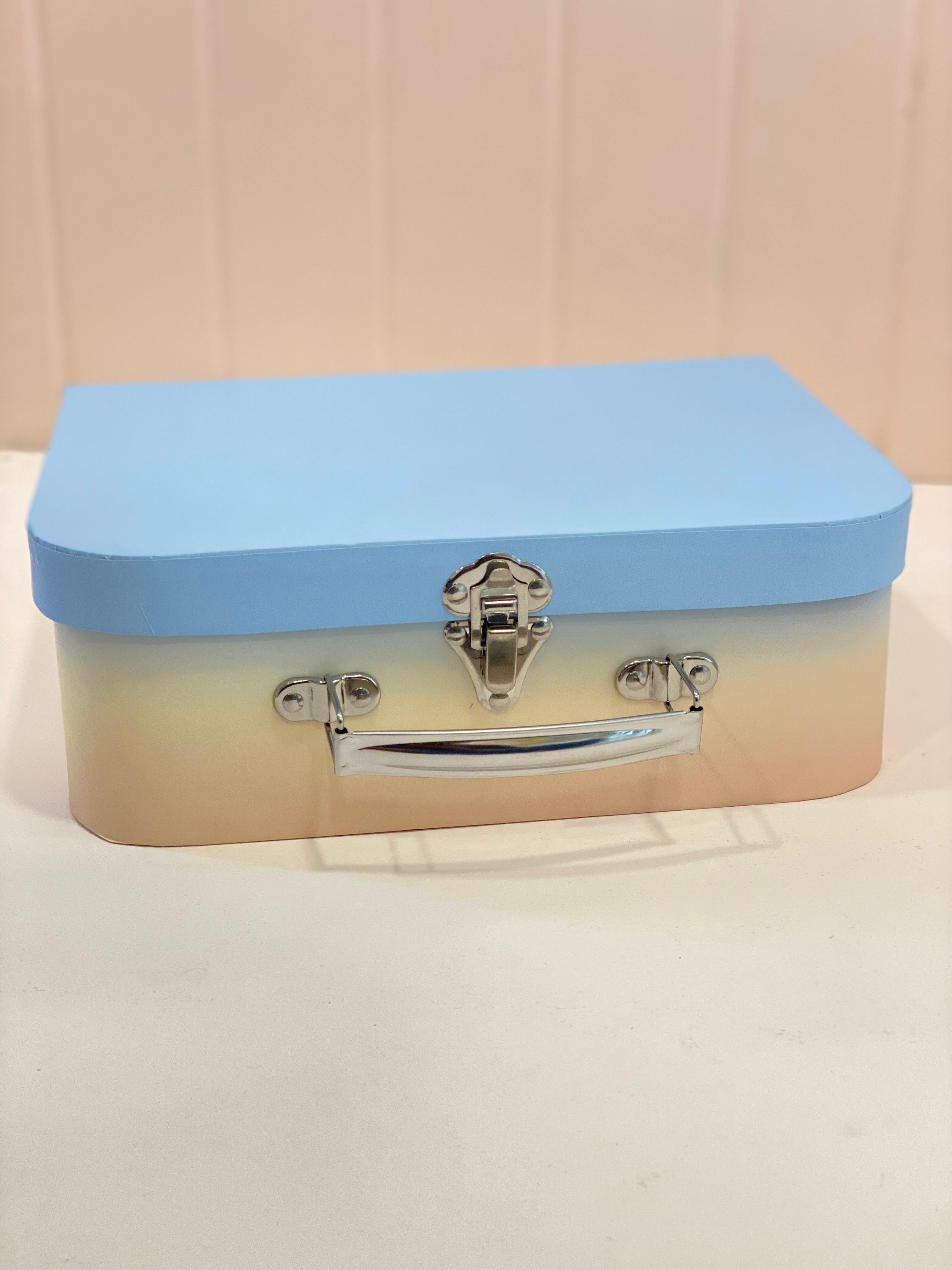 Pastel Mini Suitcase Storage Box with Handle – Decorative Organizer & Gift Storage Case (3 Sizes Available)