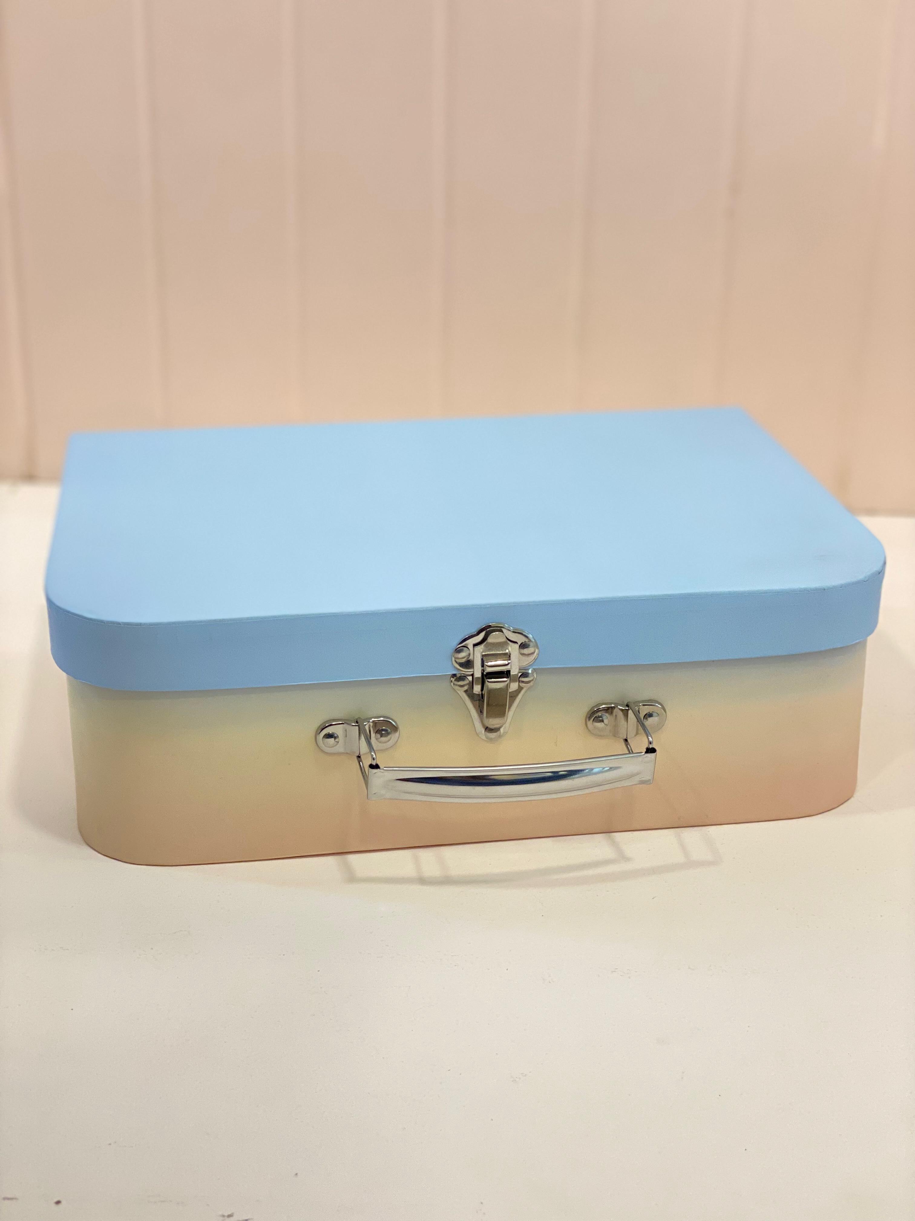 Pastel Mini Suitcase Storage Box with Handle – Decorative Organizer & Gift Storage Case (3 Sizes Available)