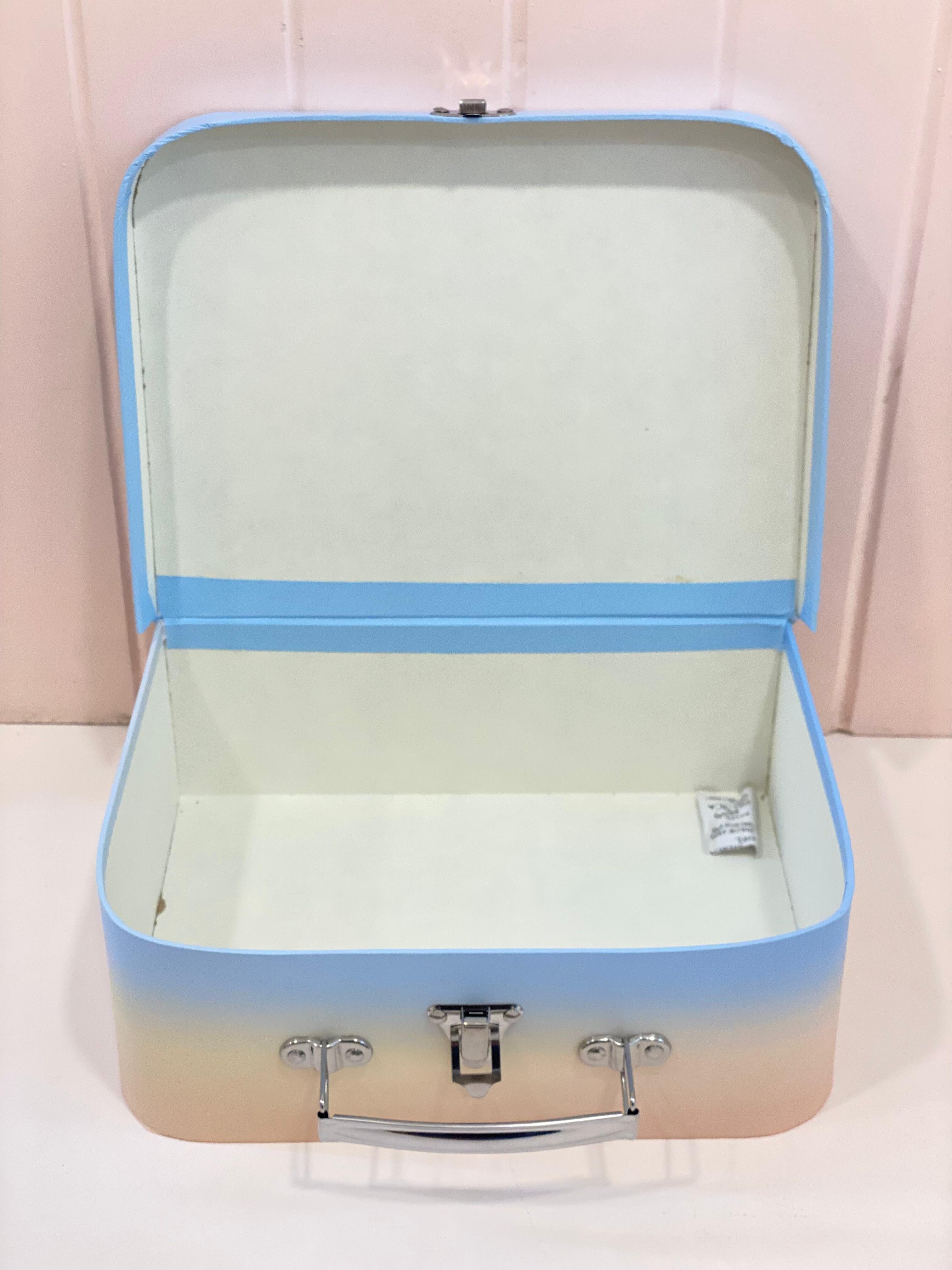 Pastel Mini Suitcase Storage Box with Handle – Decorative Organizer & Gift Storage Case (3 Sizes Available)