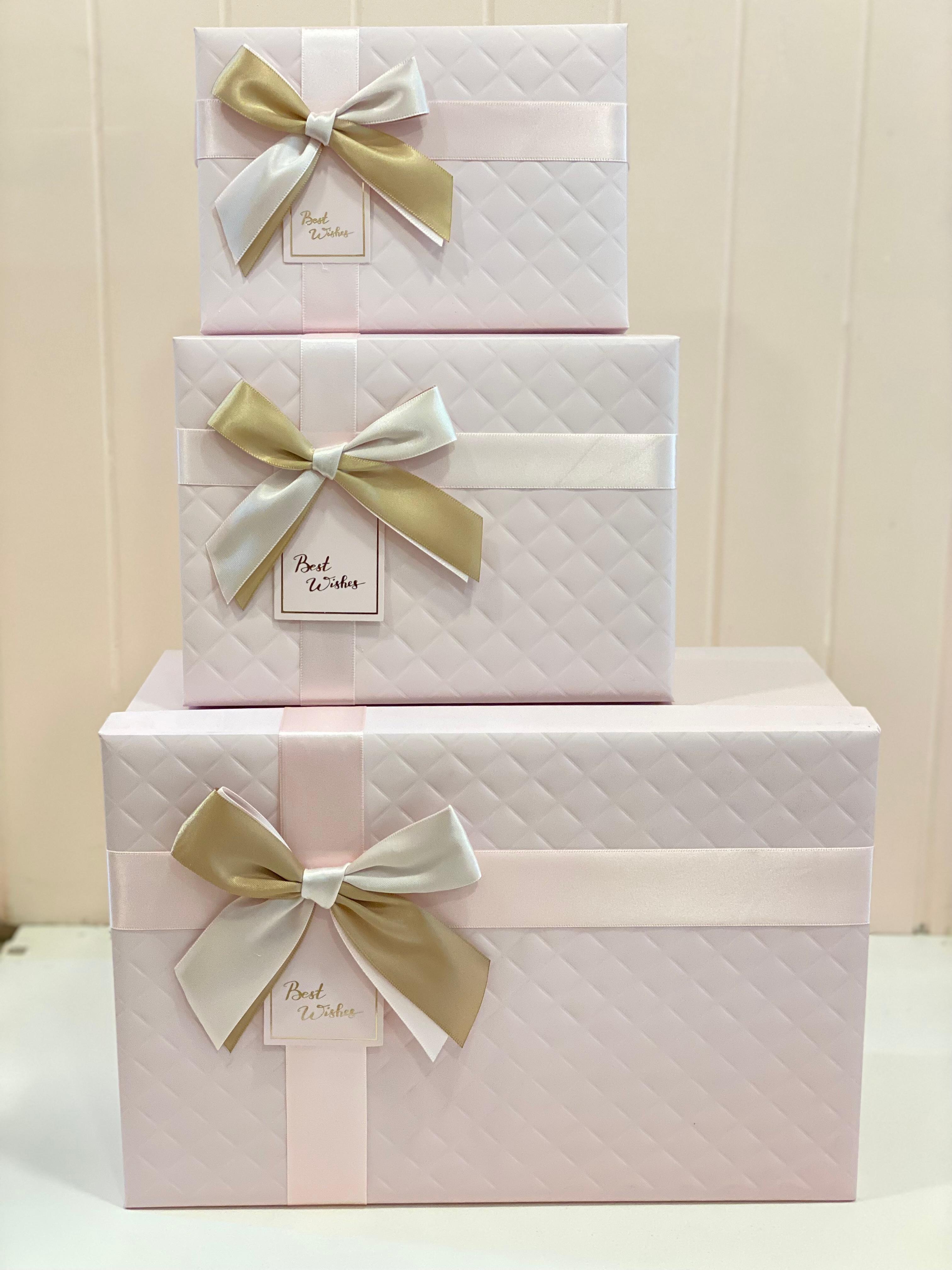 Luxury Ribbon Gift Box Set – Premium Decorative Gift Packaging Box with Bow | Elegant Storage & Gift Presentation (8 Sizes)