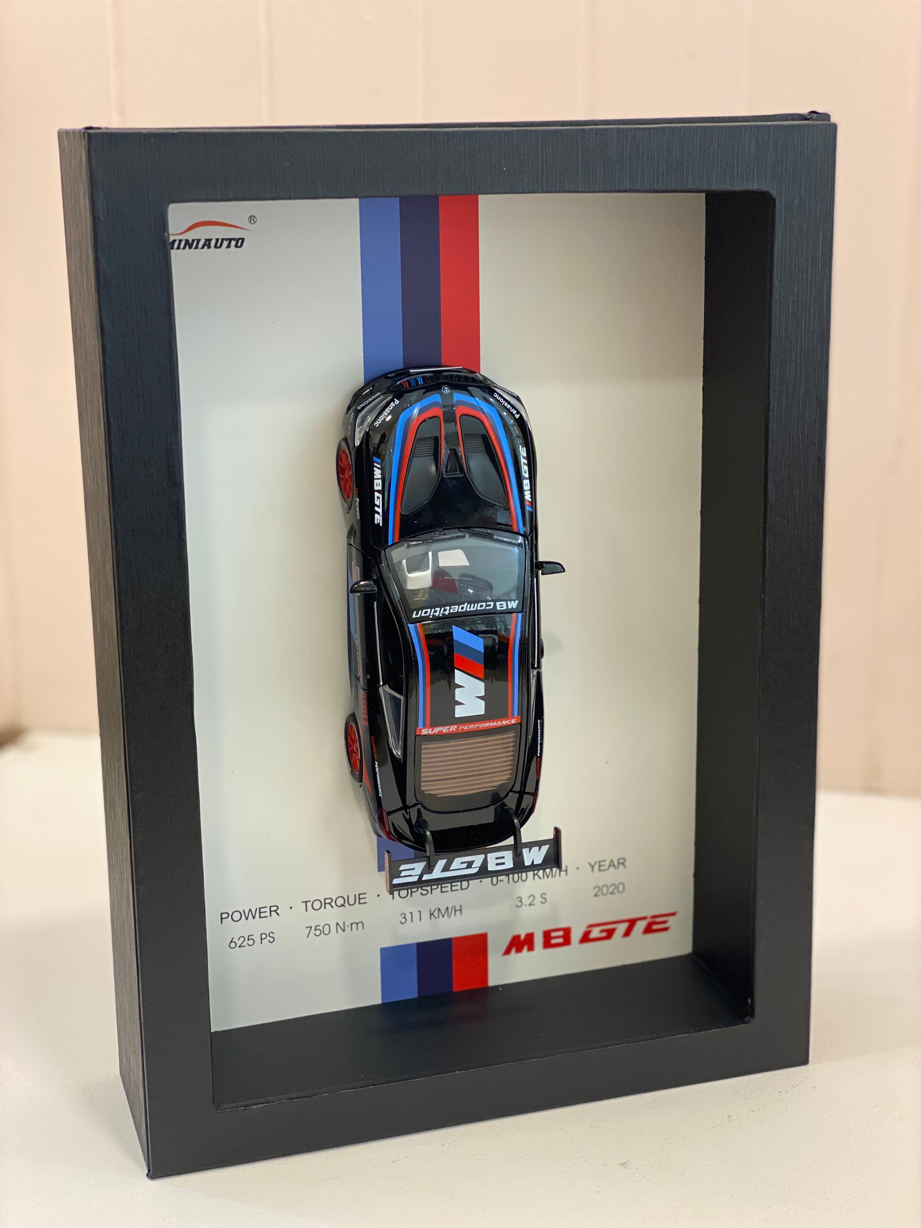 3D Sports Car Frame Wall Art – Premium Mini Car Display Frame | Modern Car Decor for Room, Office & Gifts