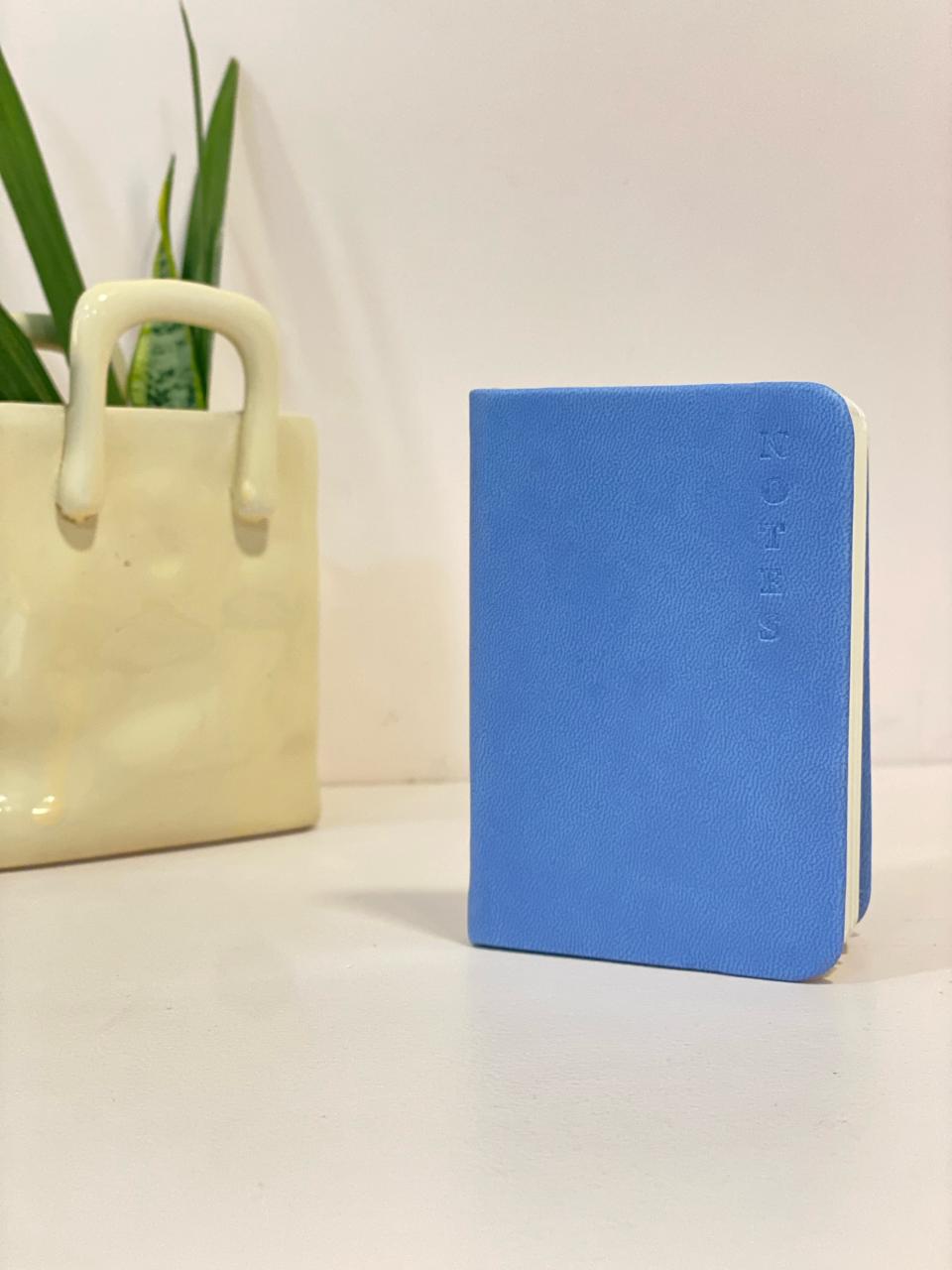 Pastel Faux-Leather Agenda Mini Notebook