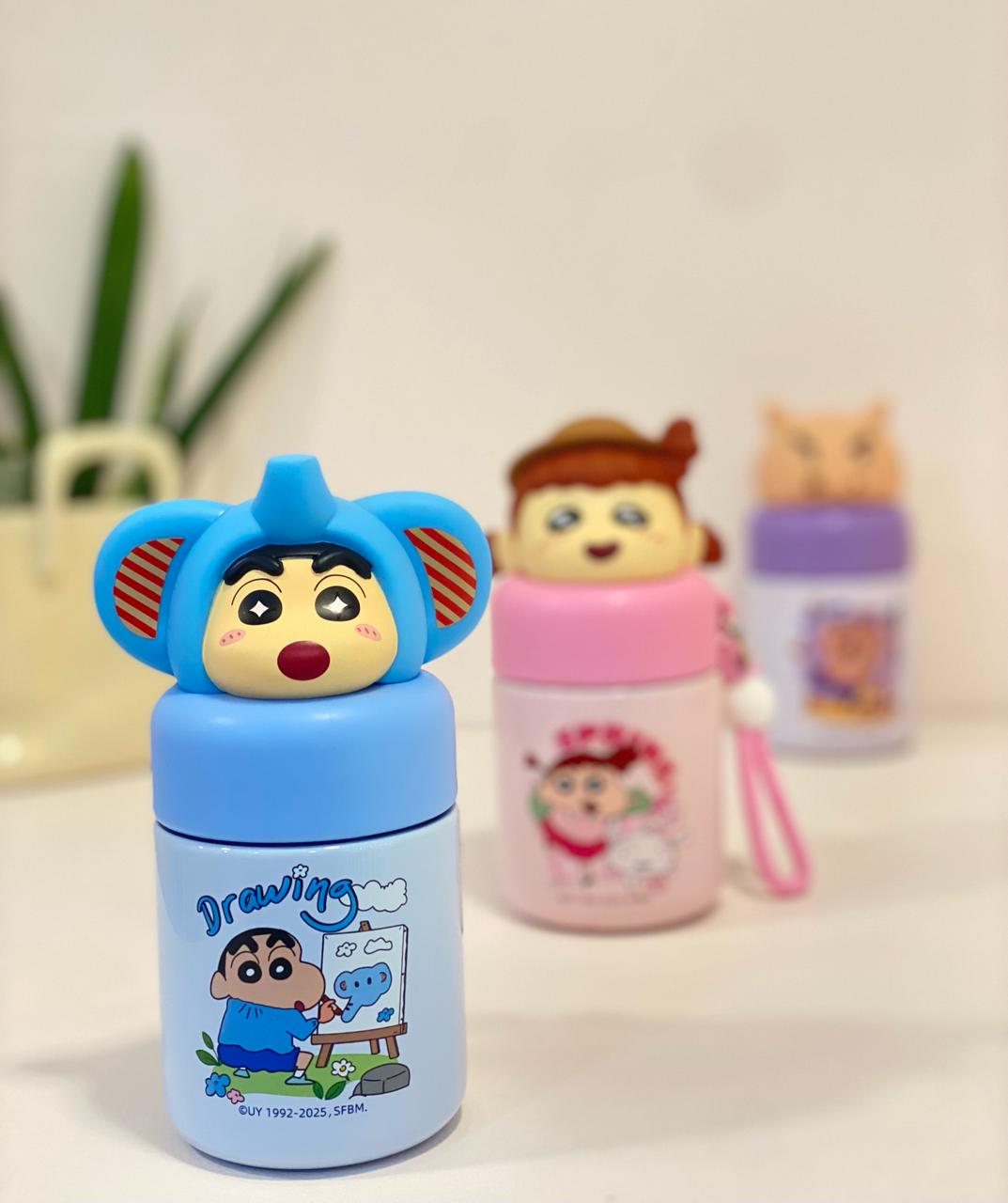 Pastel Shinchan Character Insulated Mini Thermos