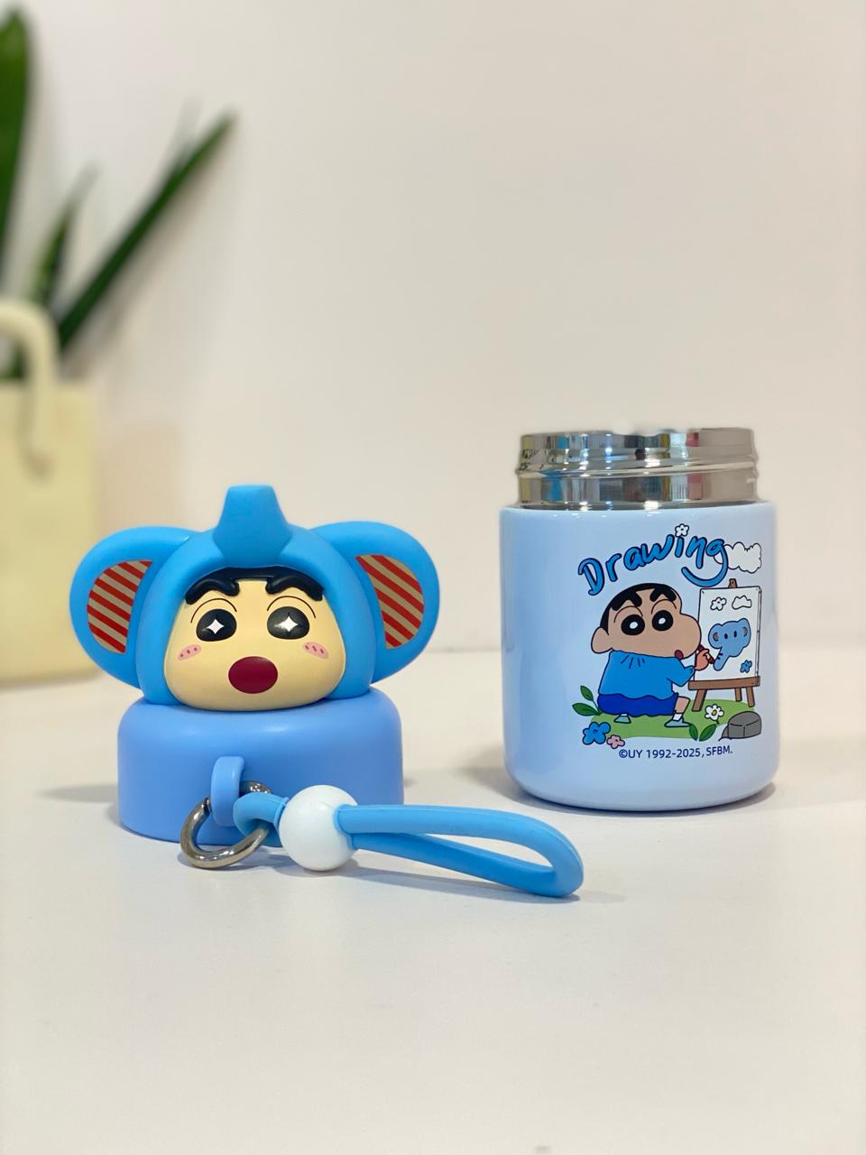 Pastel Shinchan Character Insulated Mini Thermos