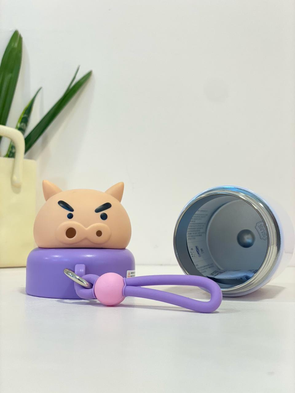 Pastel Shinchan Character Insulated Mini Thermos