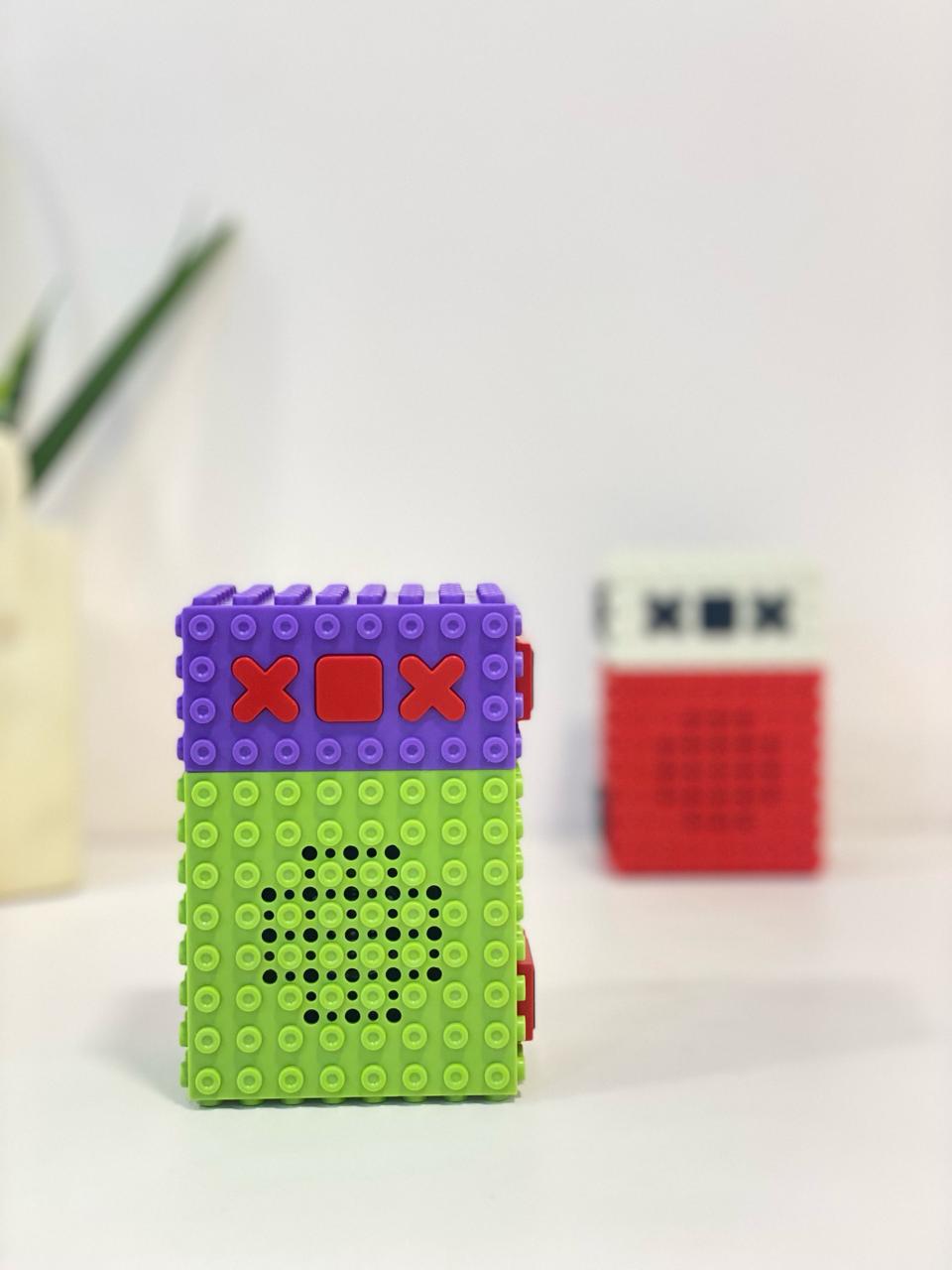 Retro Building-Block Portable Bluetooth Speaker