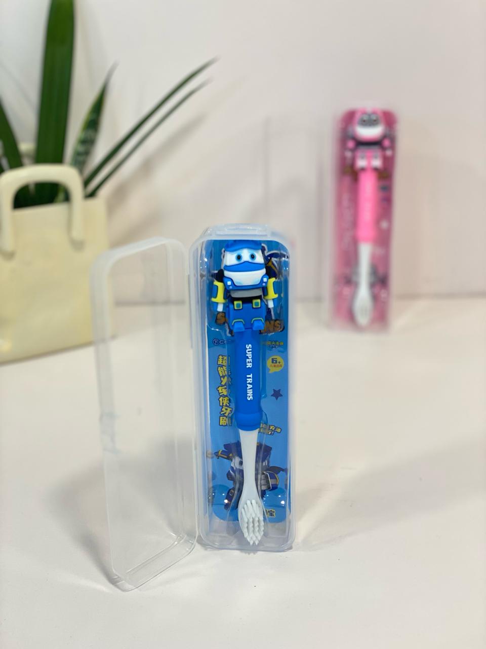 Kawaii Super Trains Soft Bristle Toothbrush