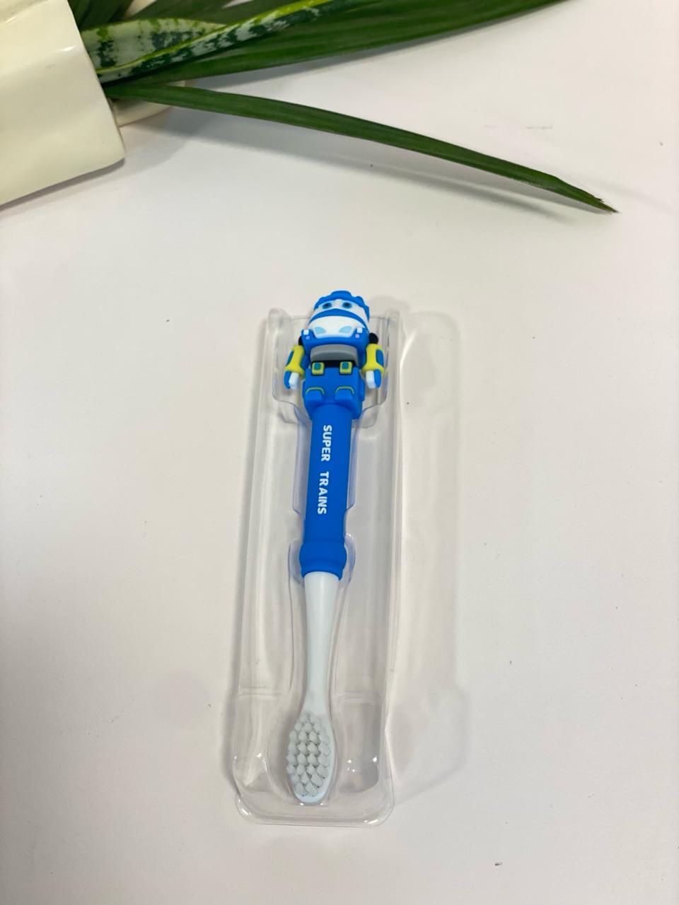 Kawaii Super Trains Soft Bristle Toothbrush